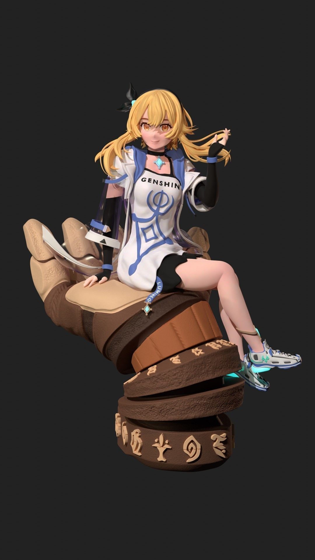 Lumine from Genshin Impact - Casual Outfit 3D model 3D printable | CGTrader