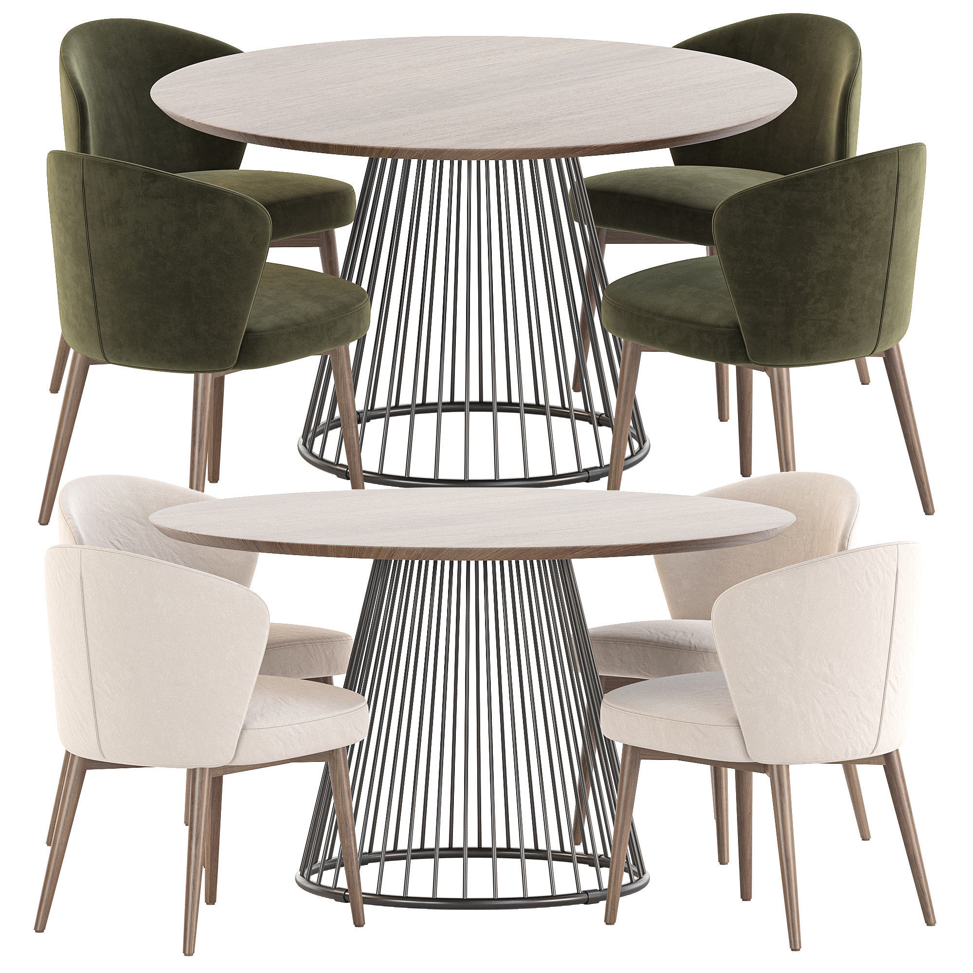 dining set 55 3D model_4