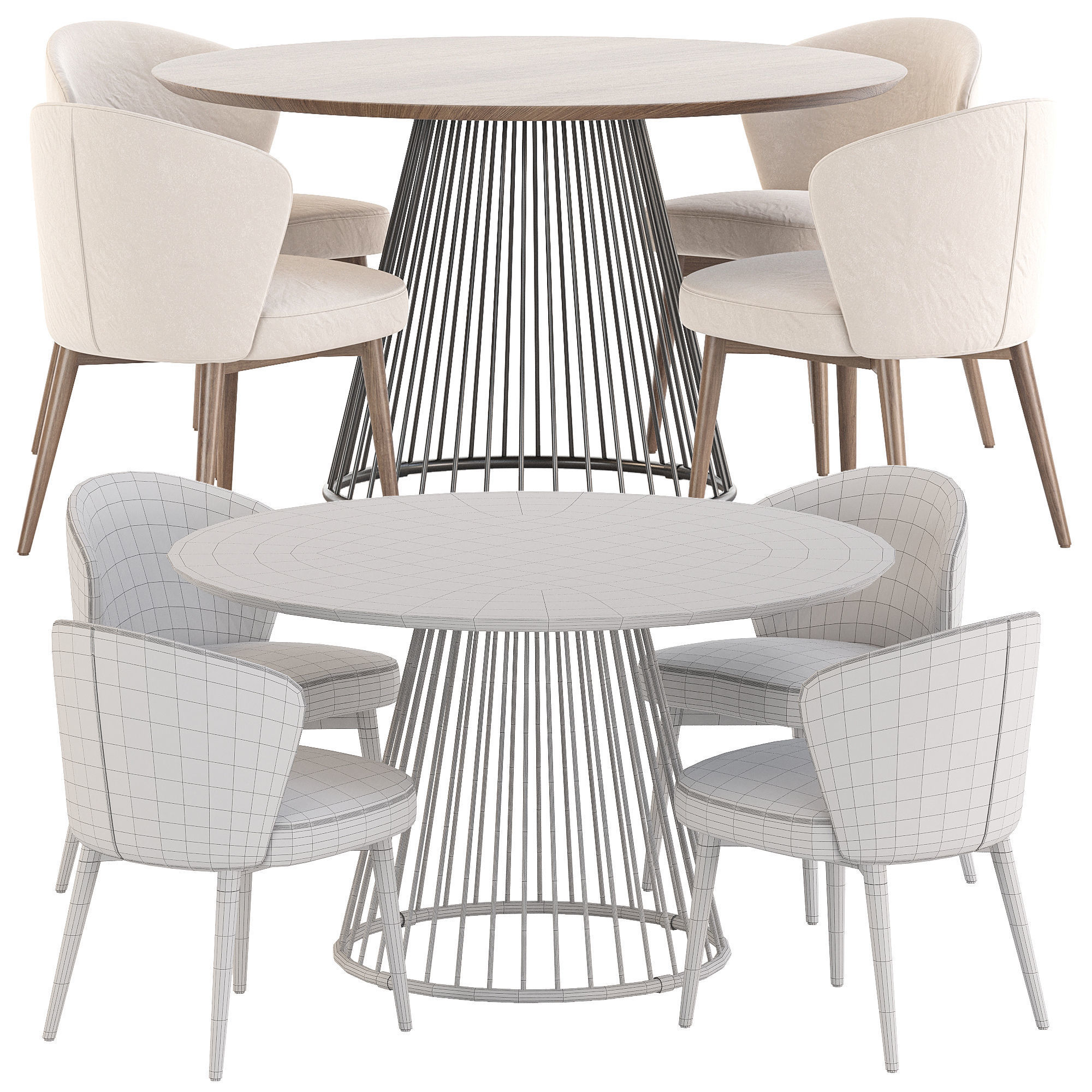 dining set 55 3D model_10