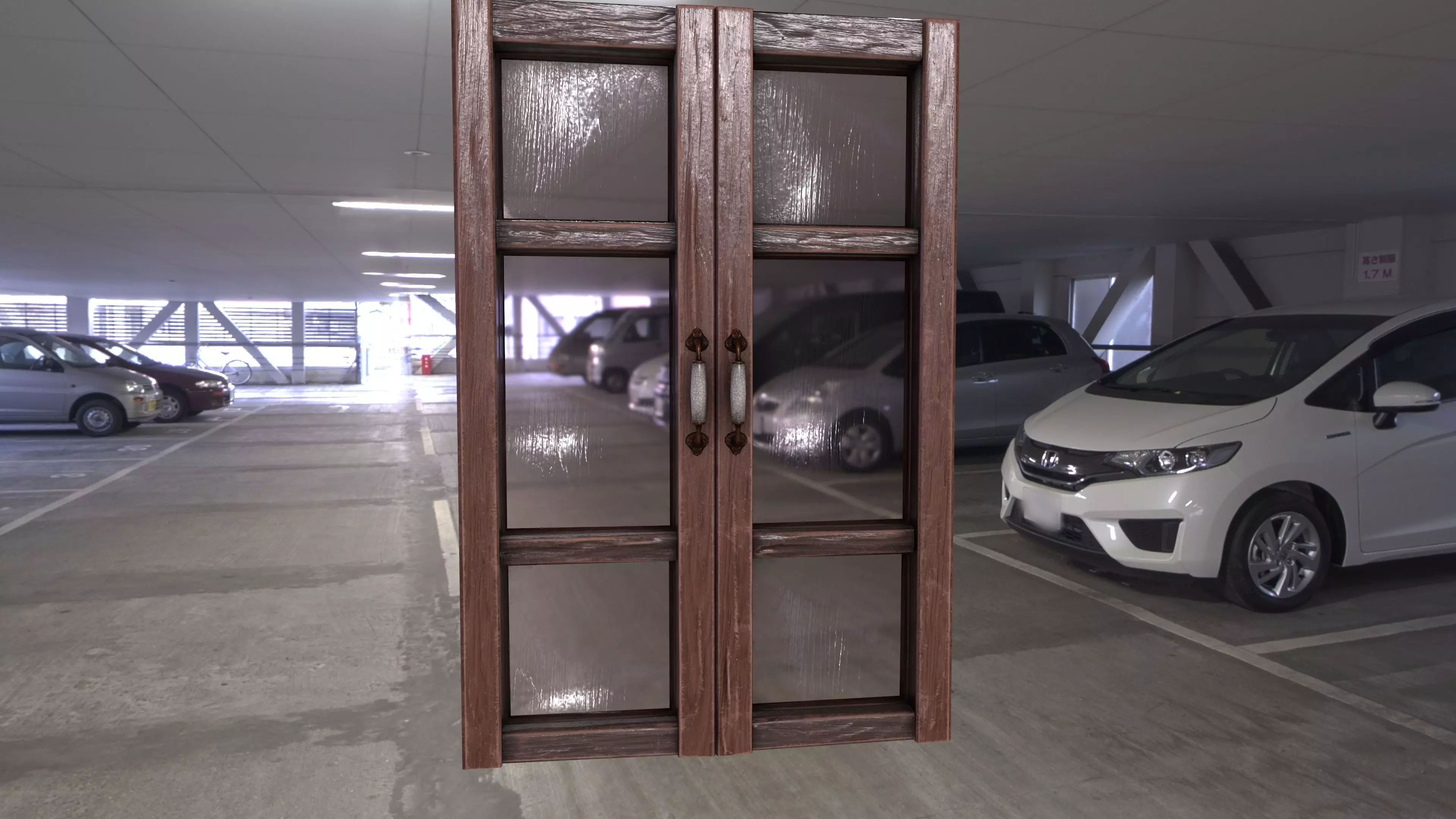 old window Low-poly 3D model
