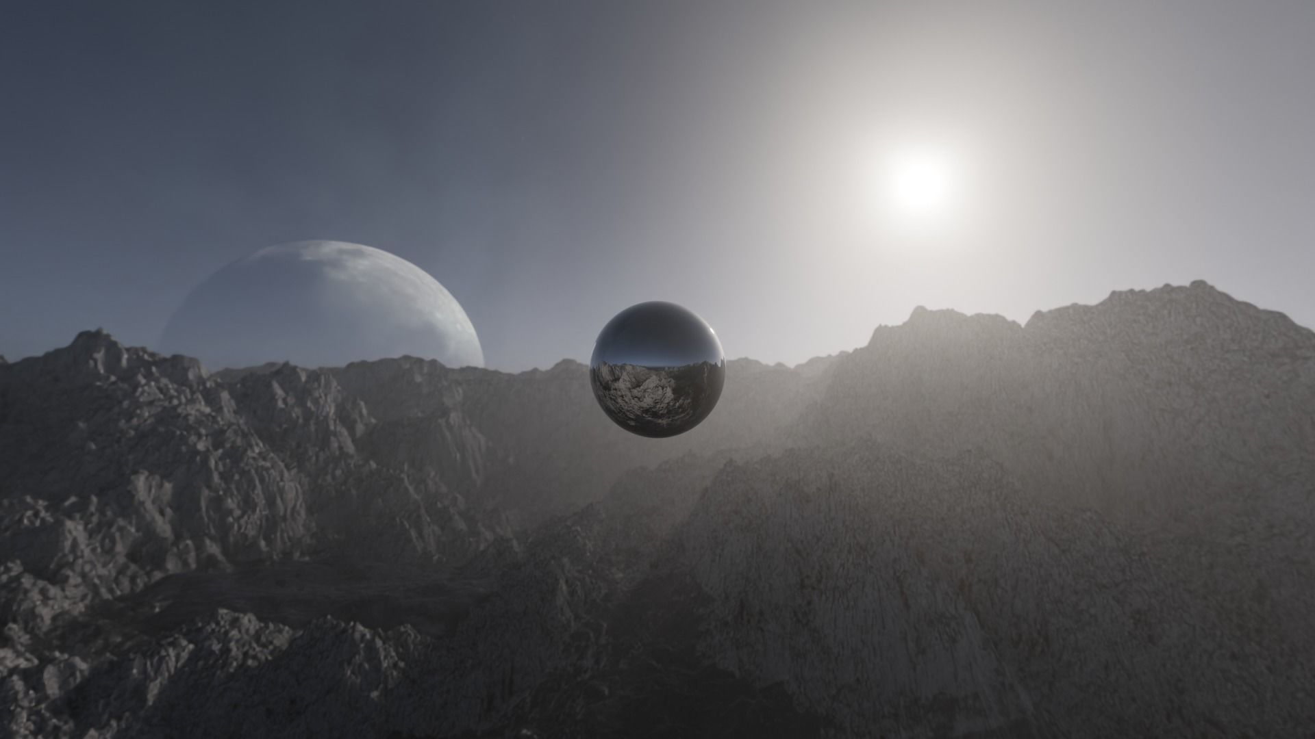 Alien Planet Landscape HDRI Low-poly 3D model_31