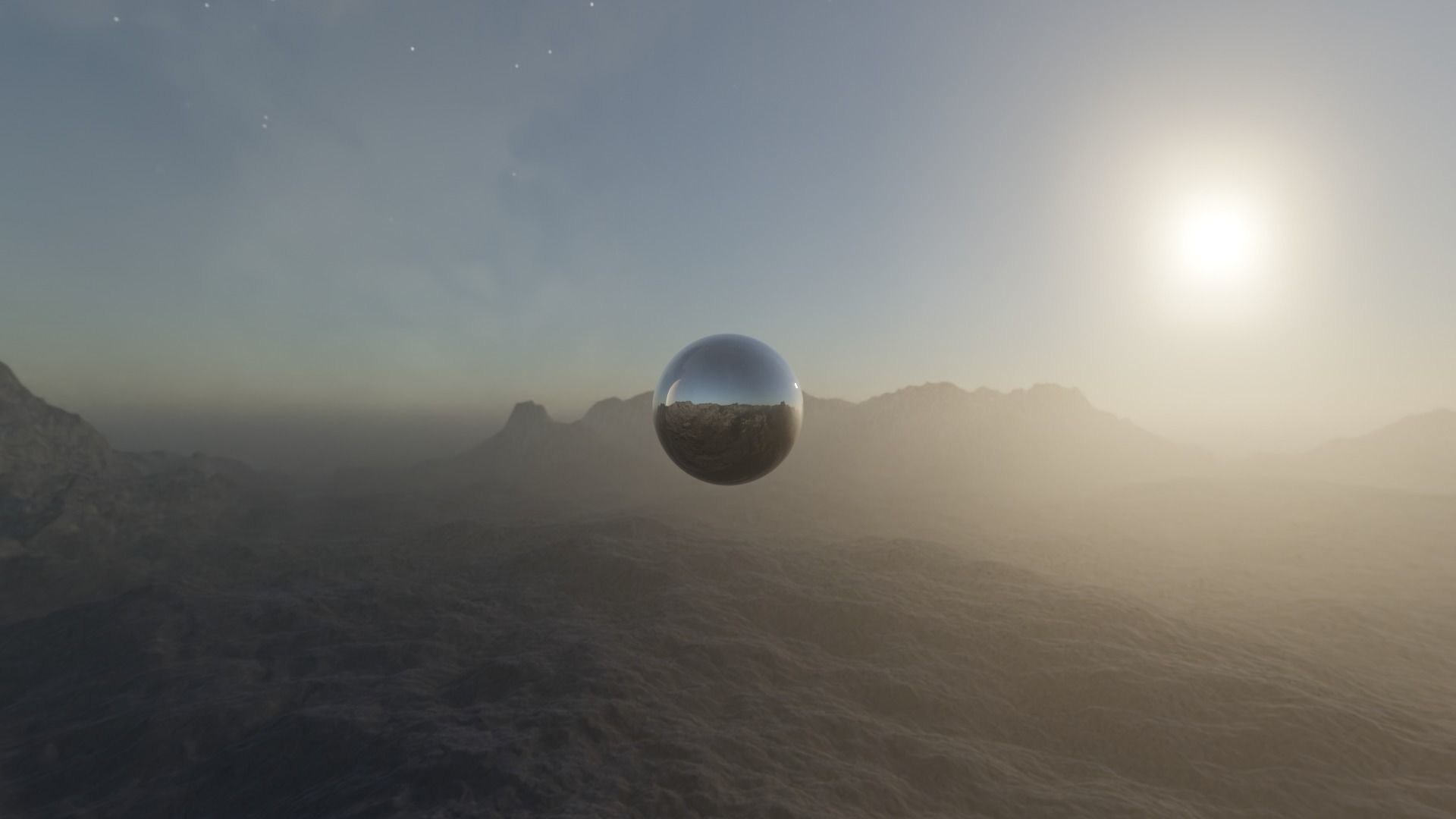 Alien Planet Landscape HDRI Low-poly 3D model_27