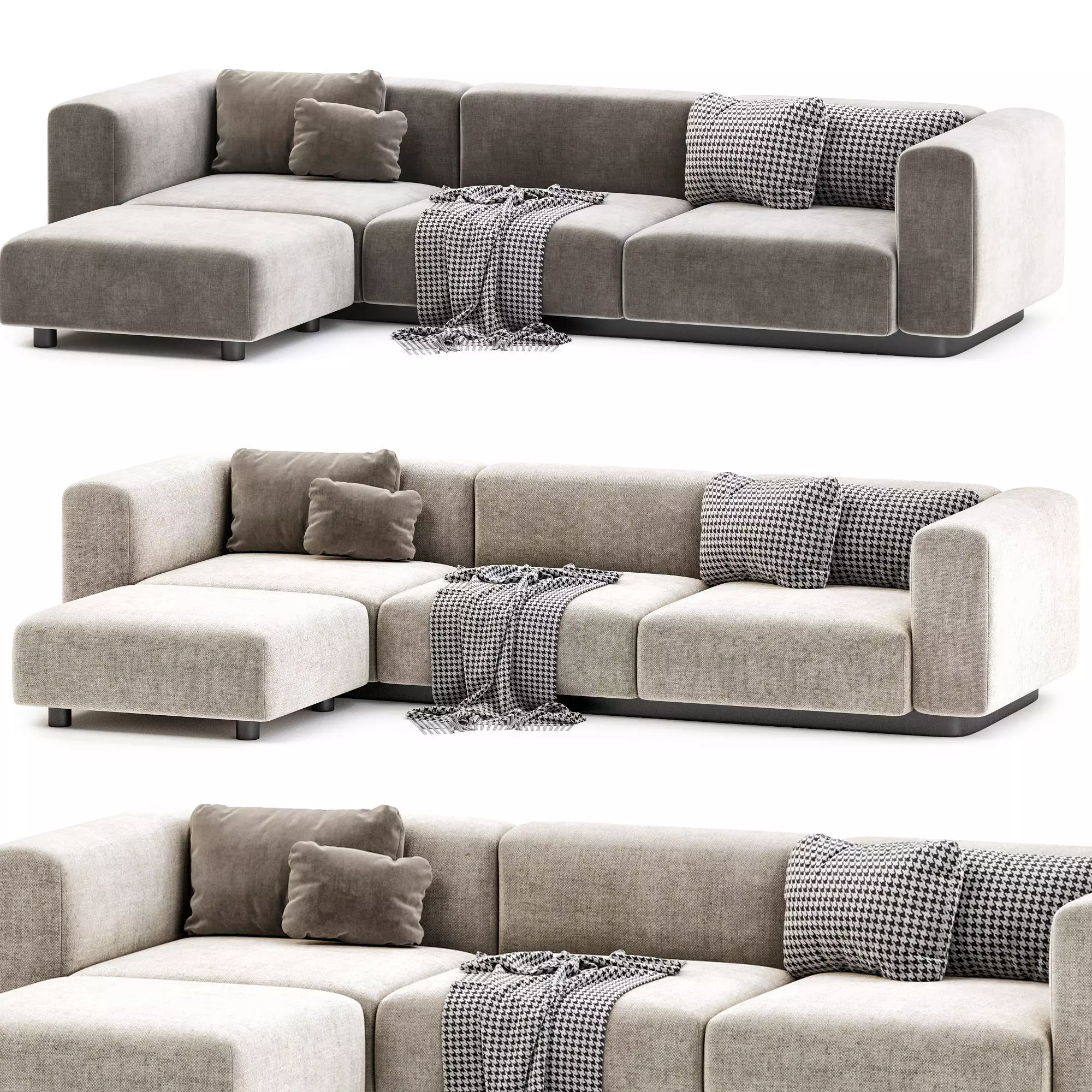 Soft Modular Sofa 3D model_0