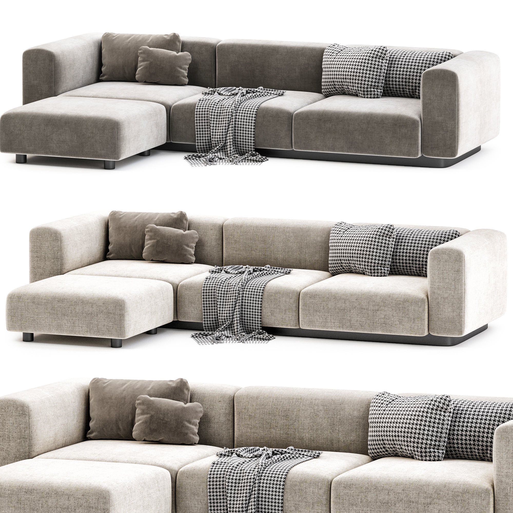 Soft Modular Sofa 3D model_1