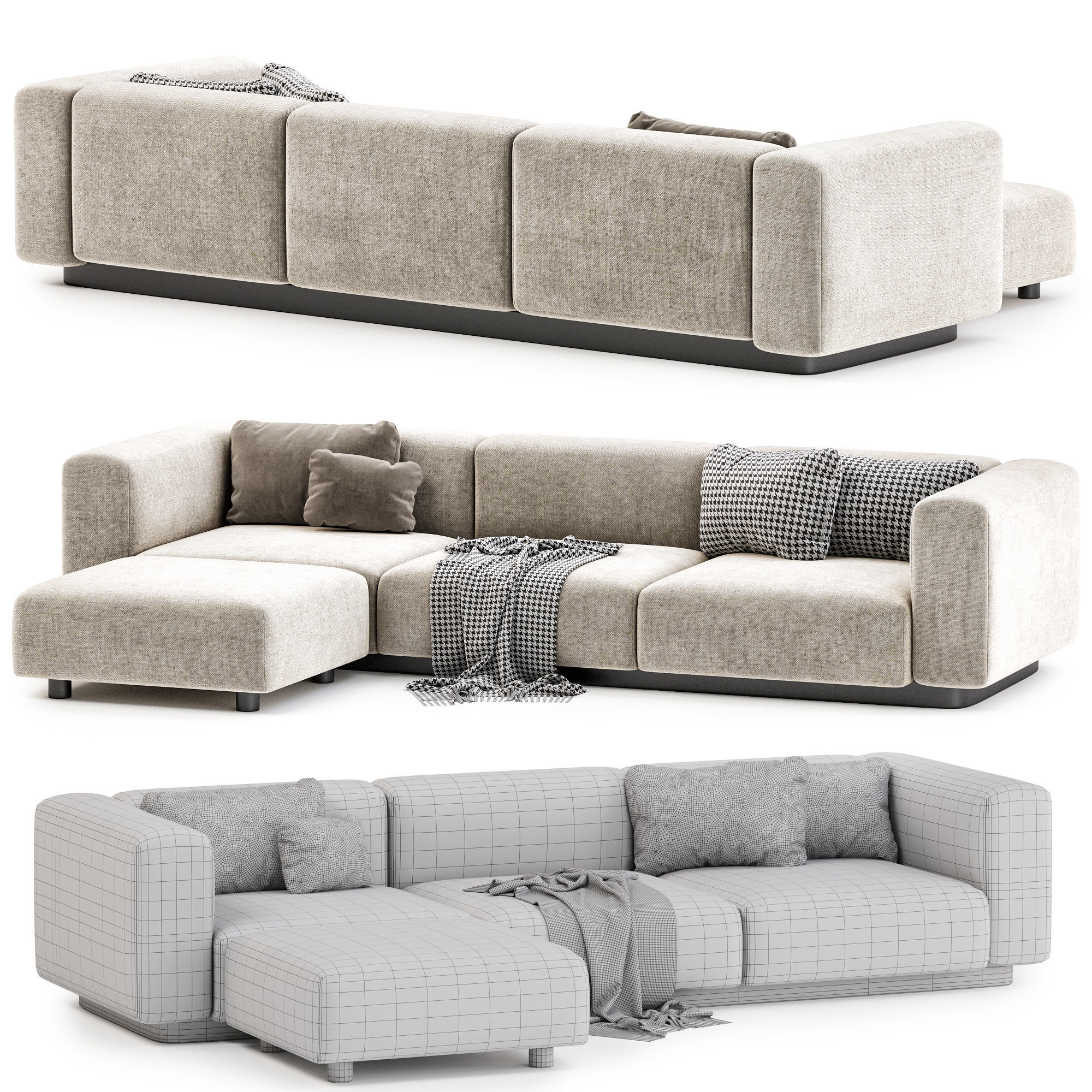 Soft Modular Sofa 3D model_11