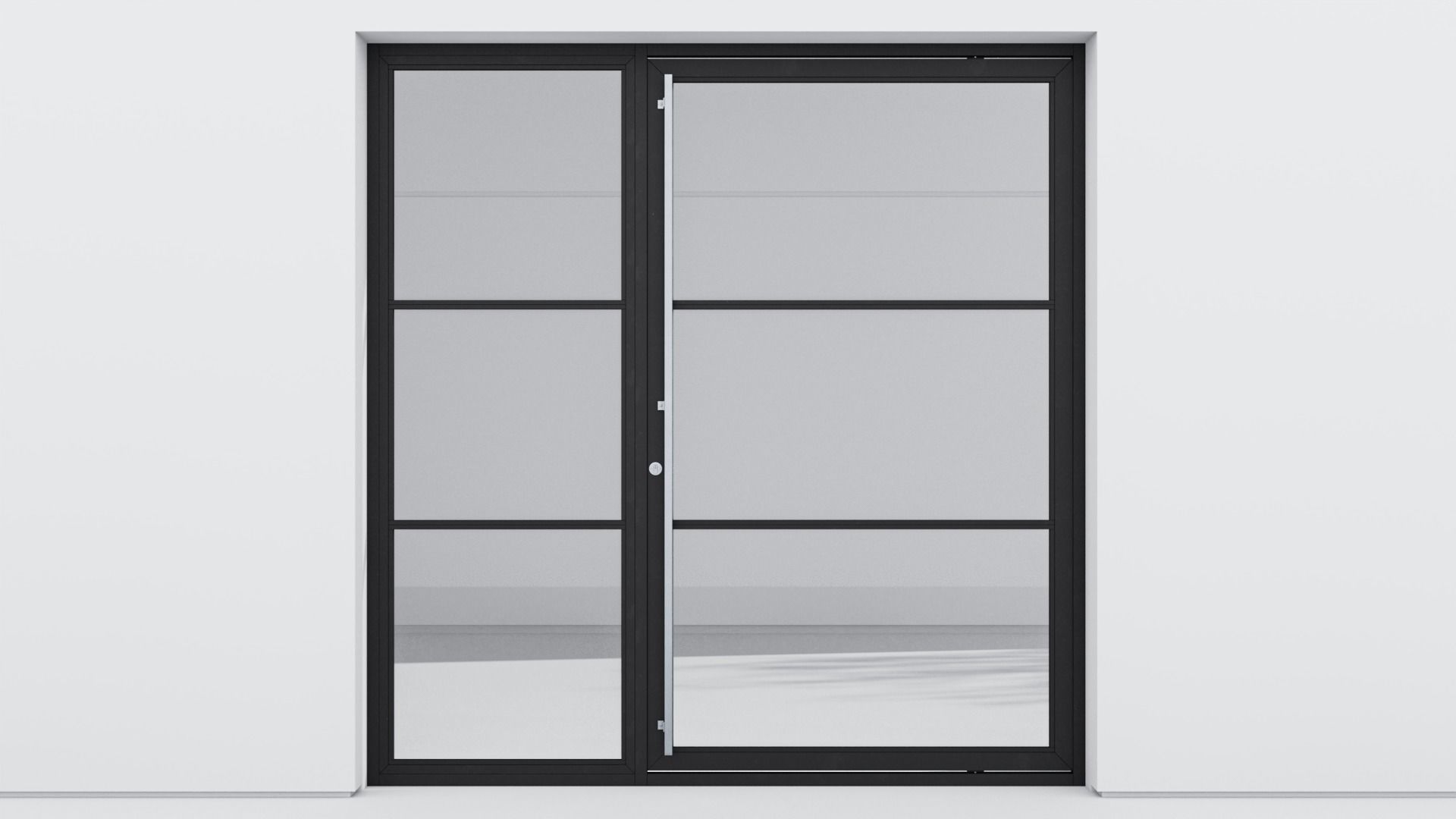 Aluminium door 171 3D model_1