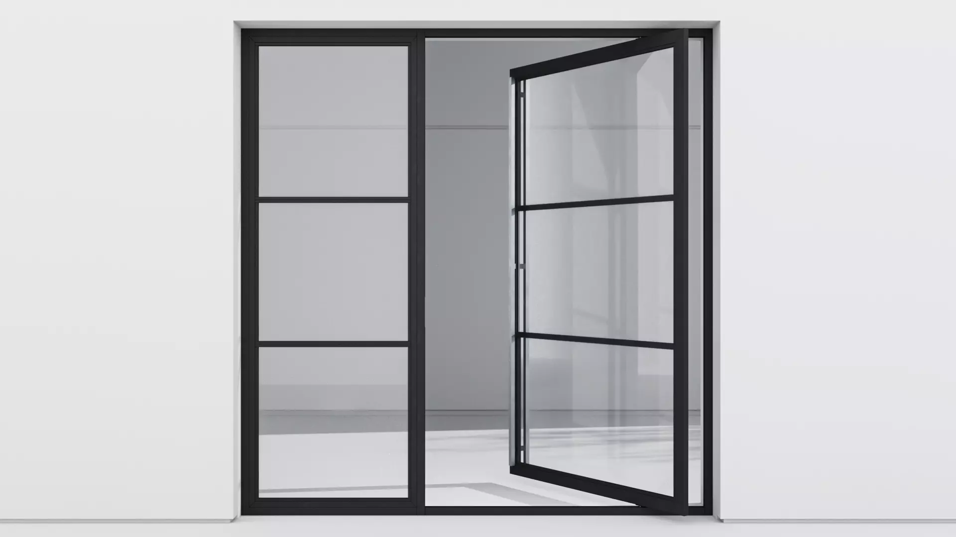 Aluminium door 171 3D model_0