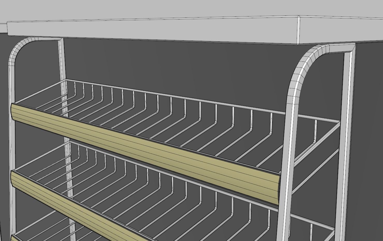 Counter Cashier Modules 3D model_15