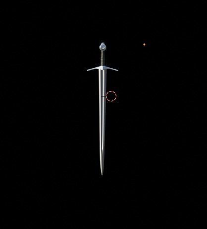 Viking package sword helmet axe Low-poly 3D model_8