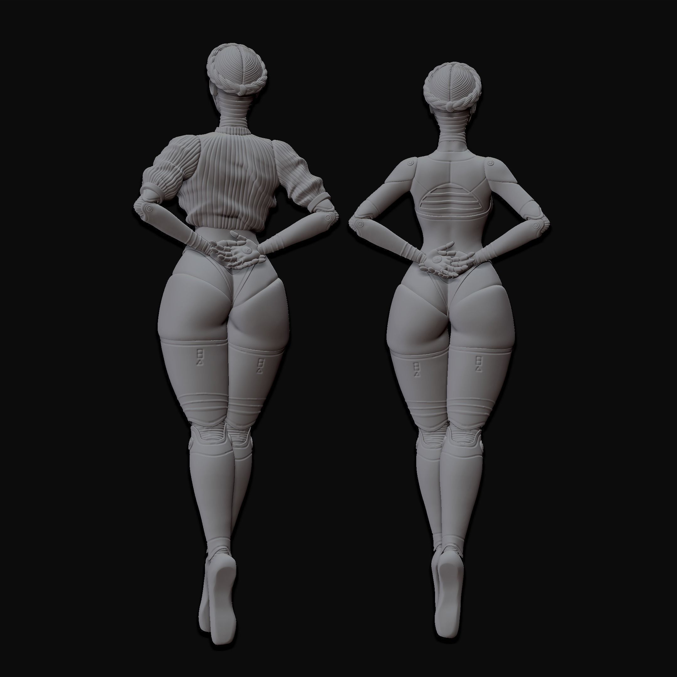 ATOMIC HEART Twin robot figure 3D print model_5