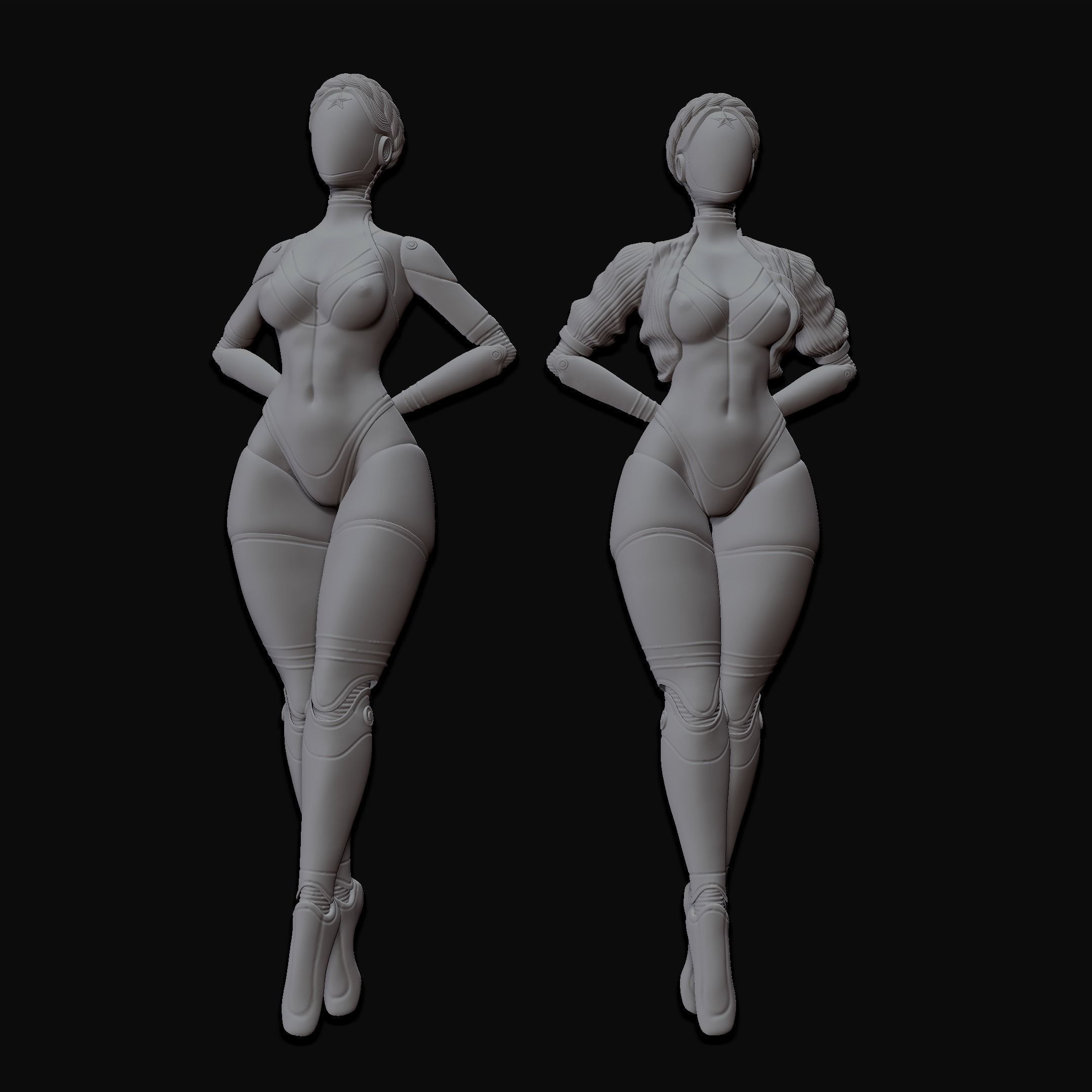 ATOMIC HEART Twin robot figure 3D print model_4