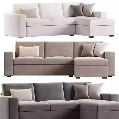KIVIK 3 seat Sofa and chaise longue by ikea