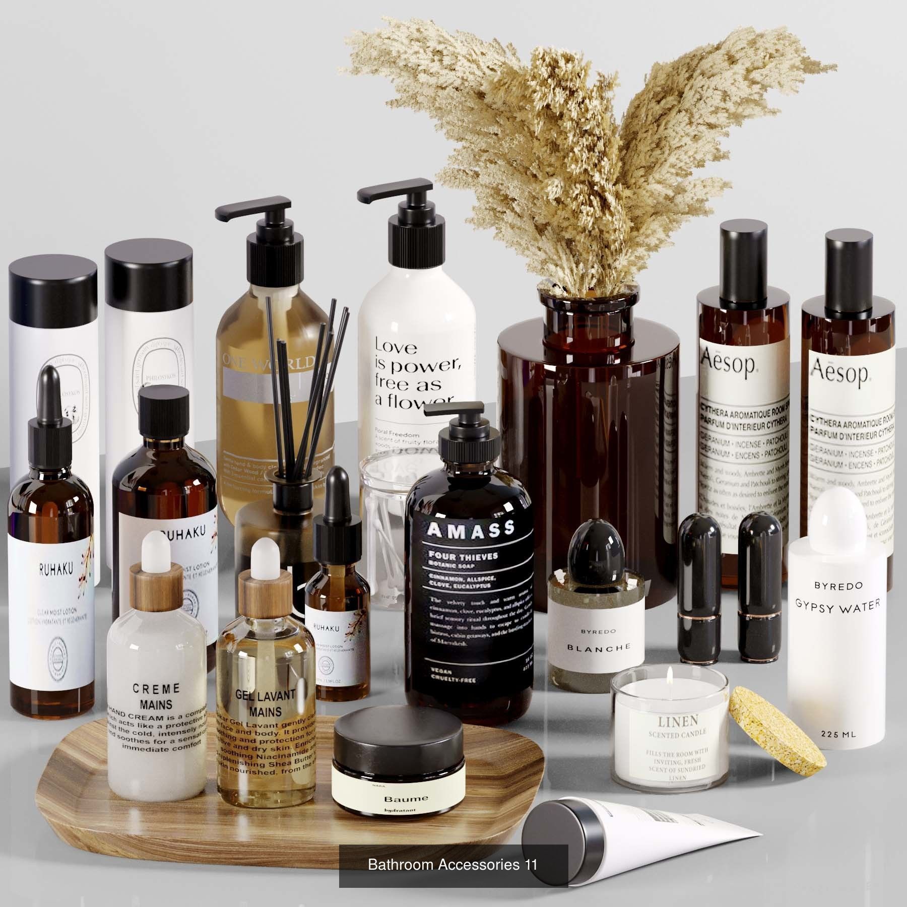 Bathroom Accessories 3D Model Collection_5