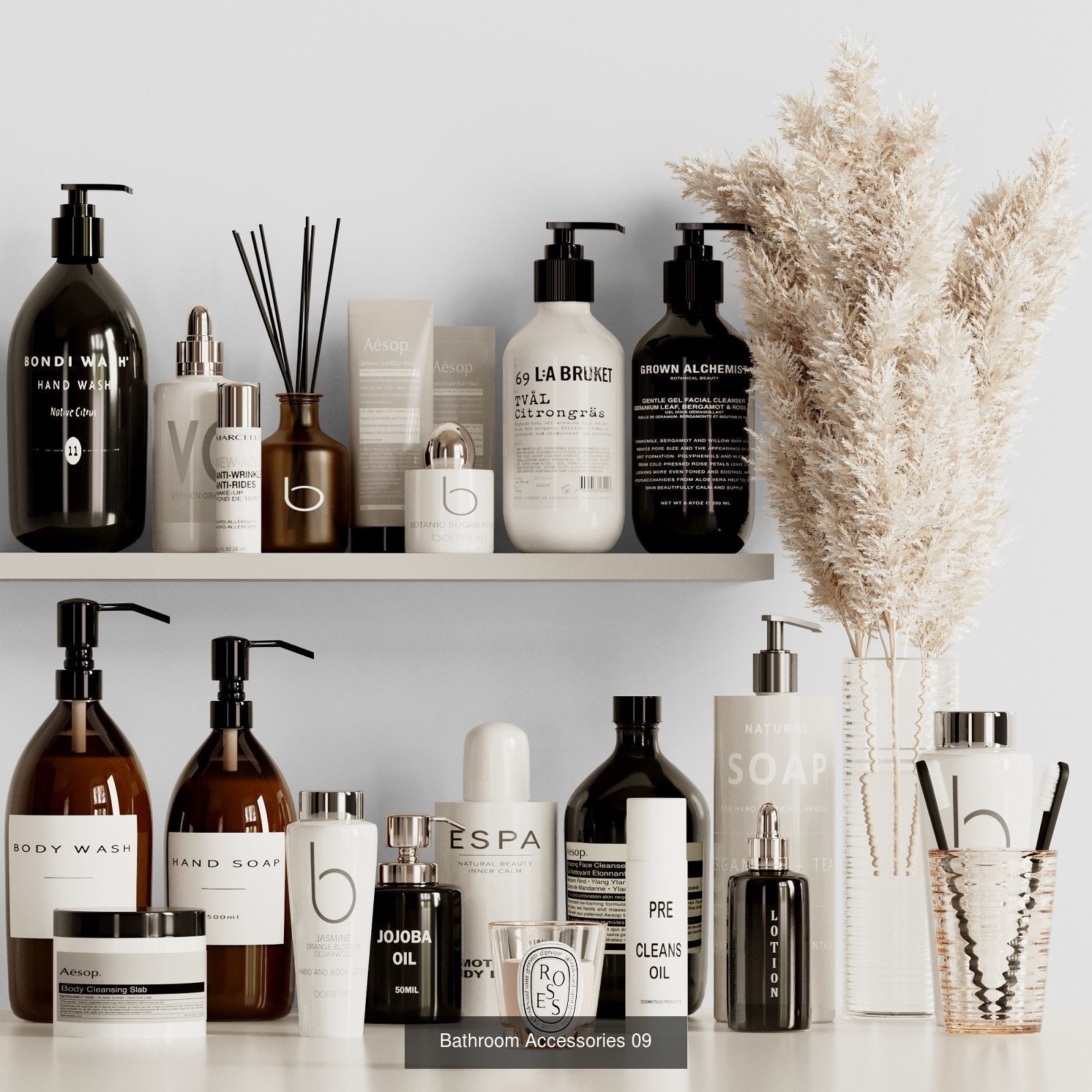 Bathroom Accessories 3D Model Collection_3