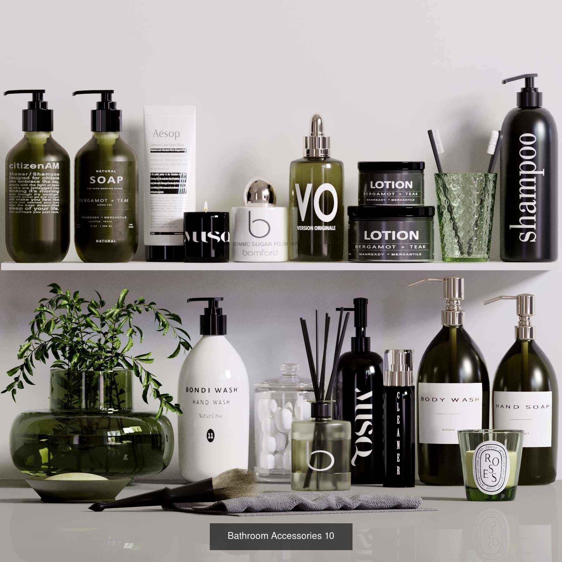 Bathroom Accessories 3D Model Collection_4