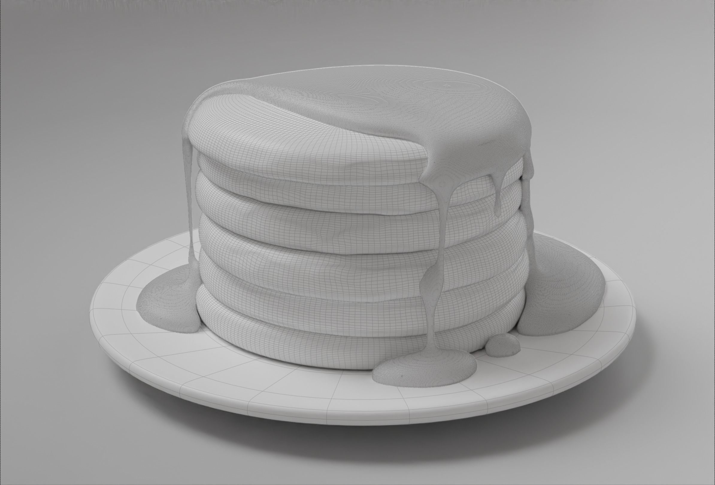 Pancakes with Syrup 3D model_39