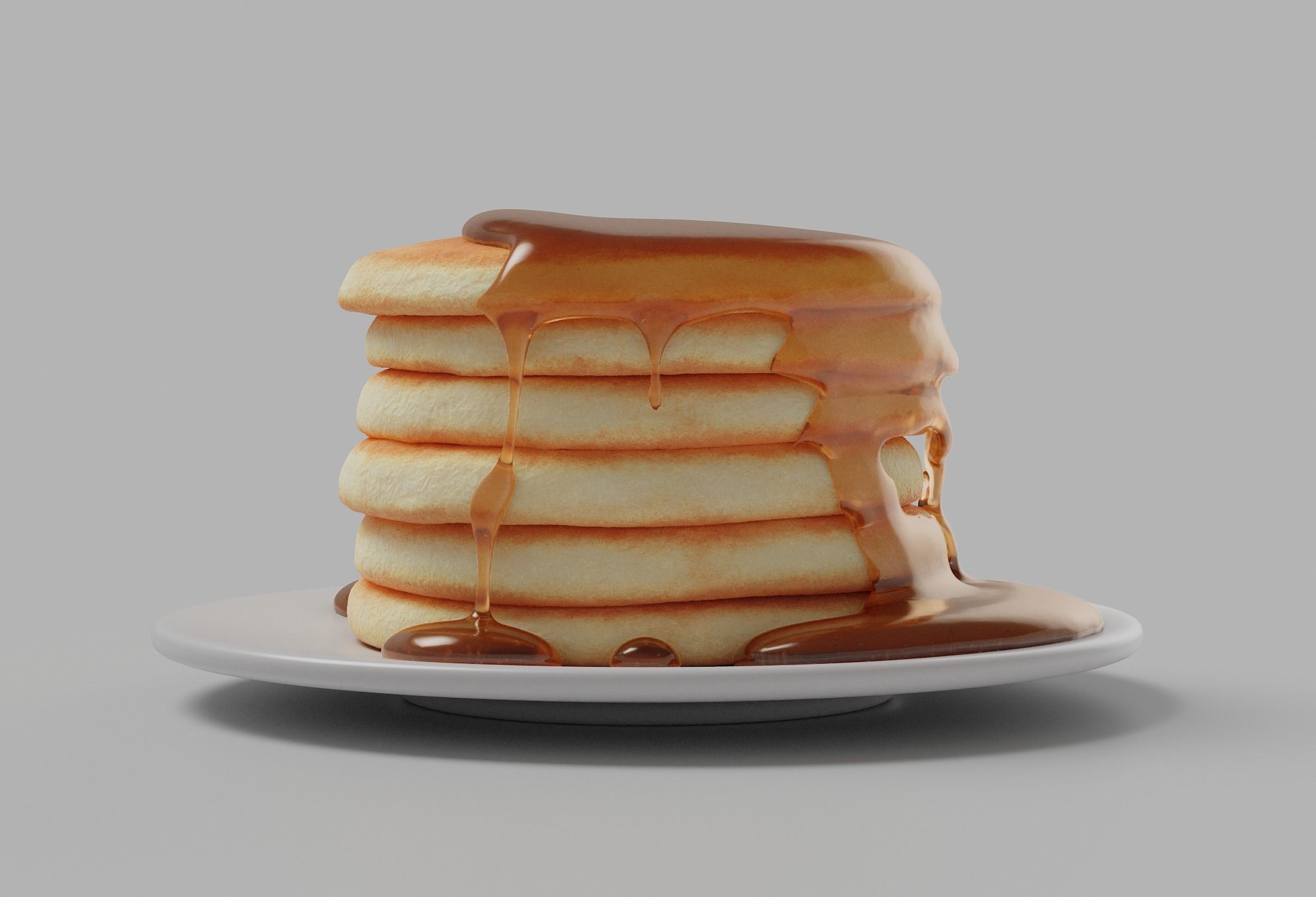 Pancakes with Syrup 3D model_15