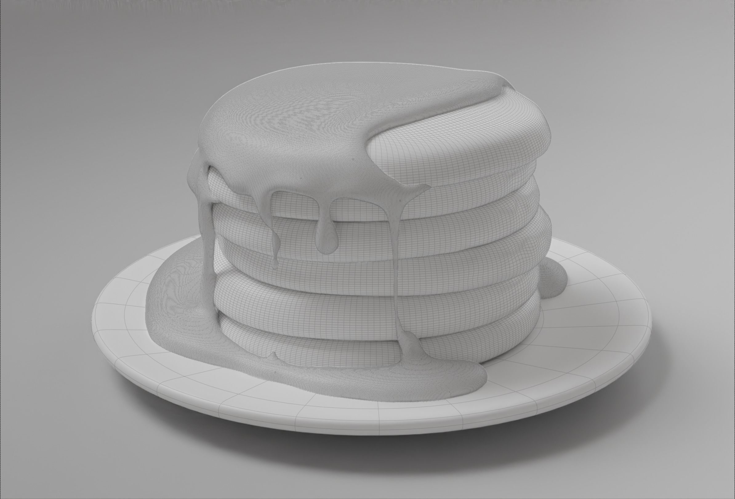 Pancakes with Syrup 3D model_41
