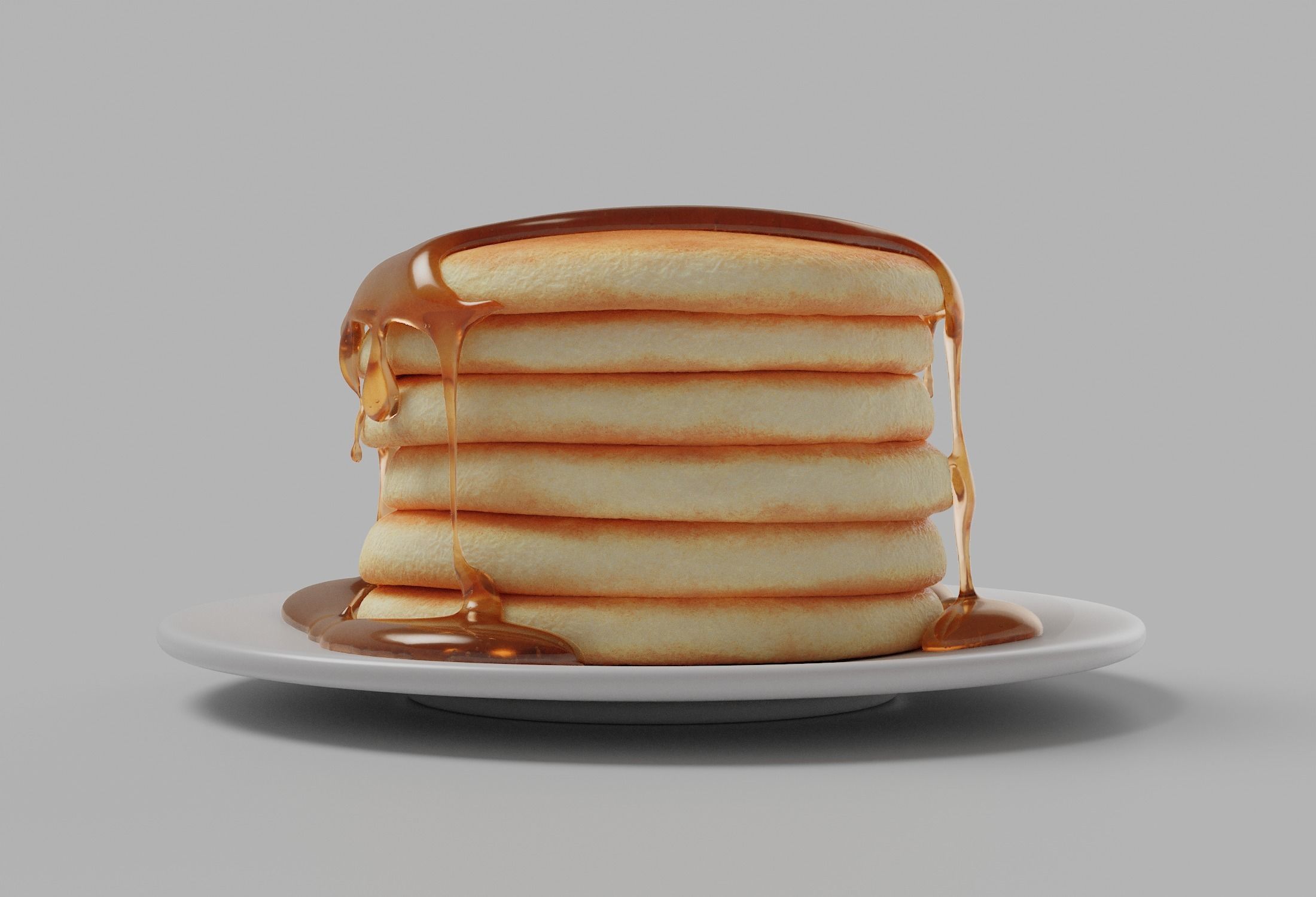 Pancakes with Syrup 3D model_13