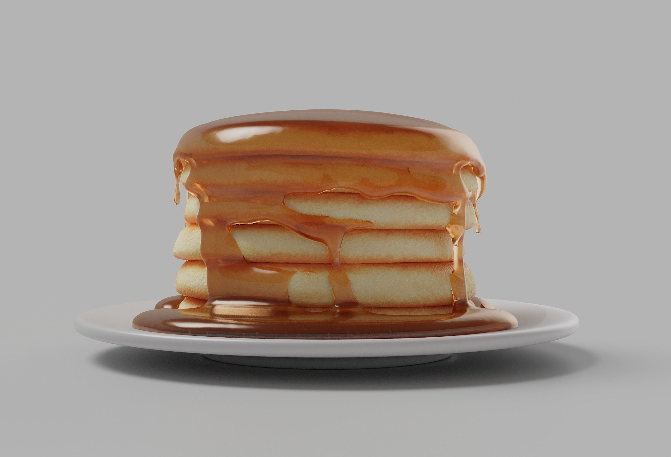 Pancakes with Syrup 3D model_17