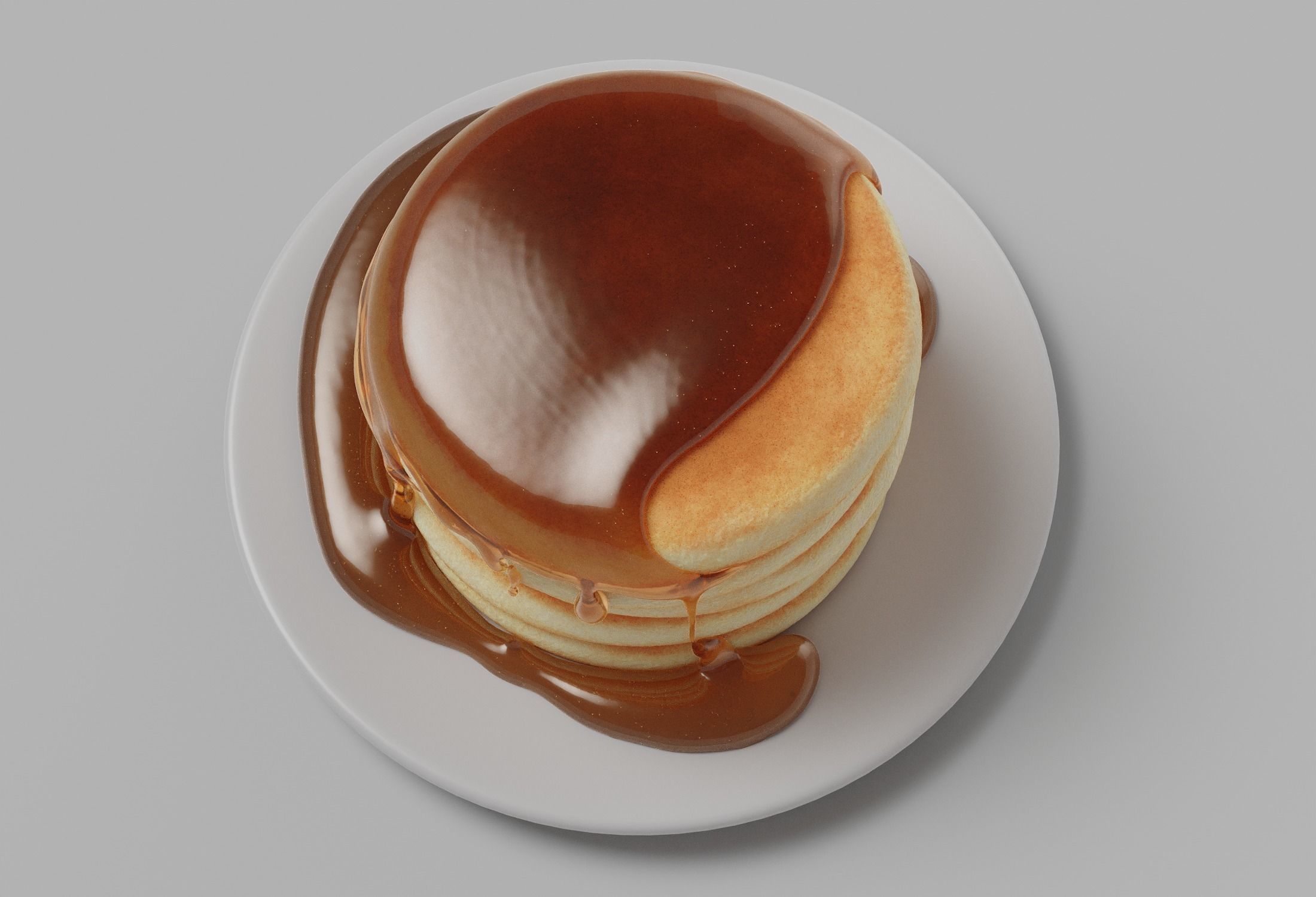 Pancakes with Syrup 3D model_21