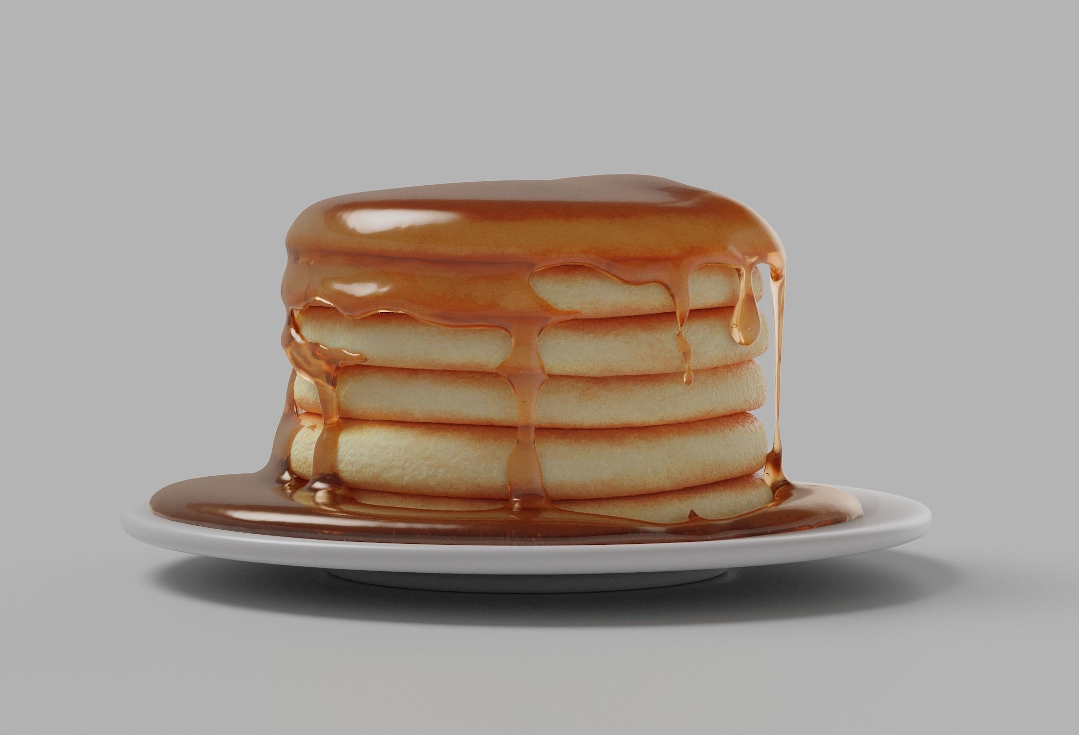 Pancakes with Syrup 3D model_18