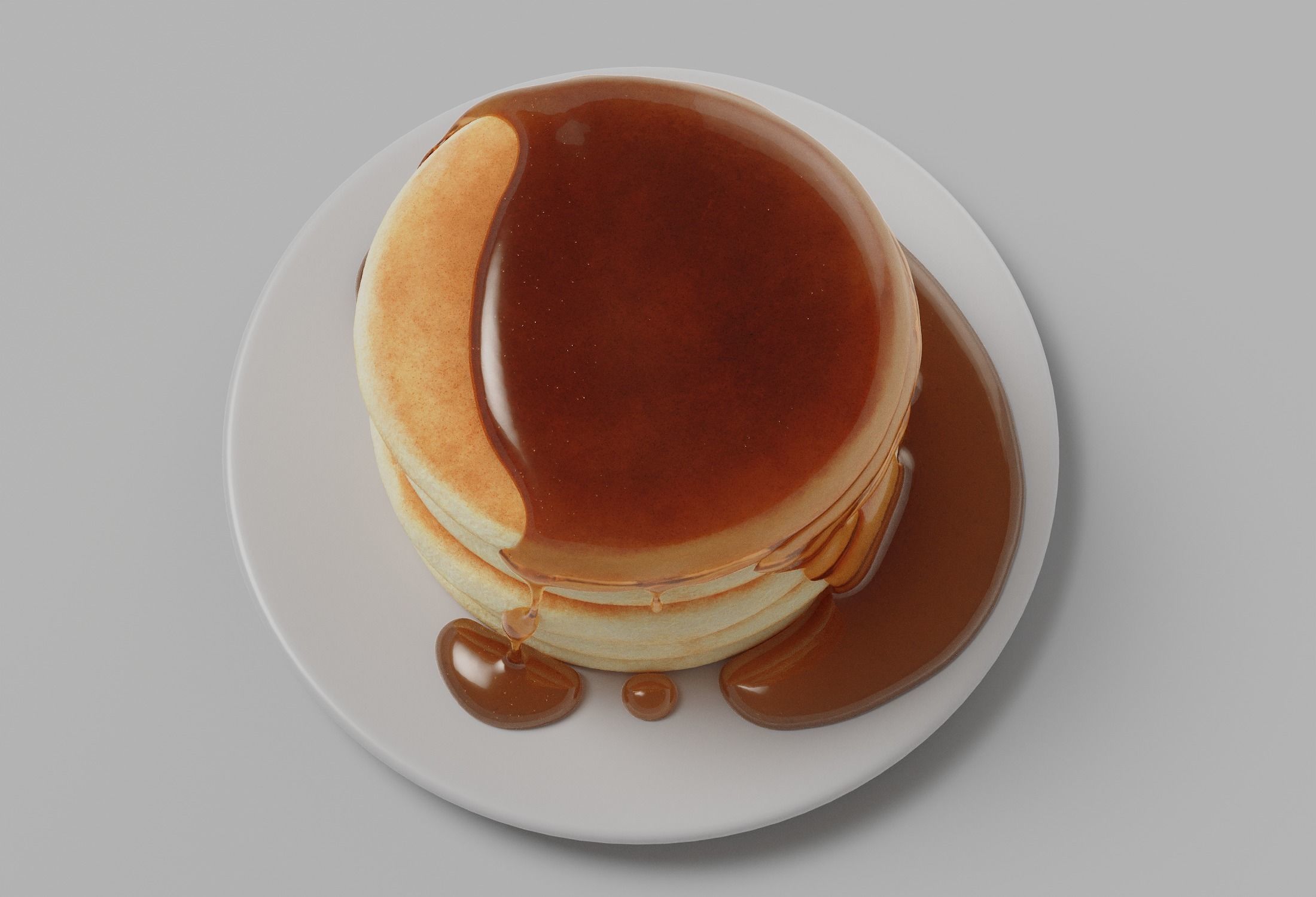 Pancakes with Syrup 3D model_24