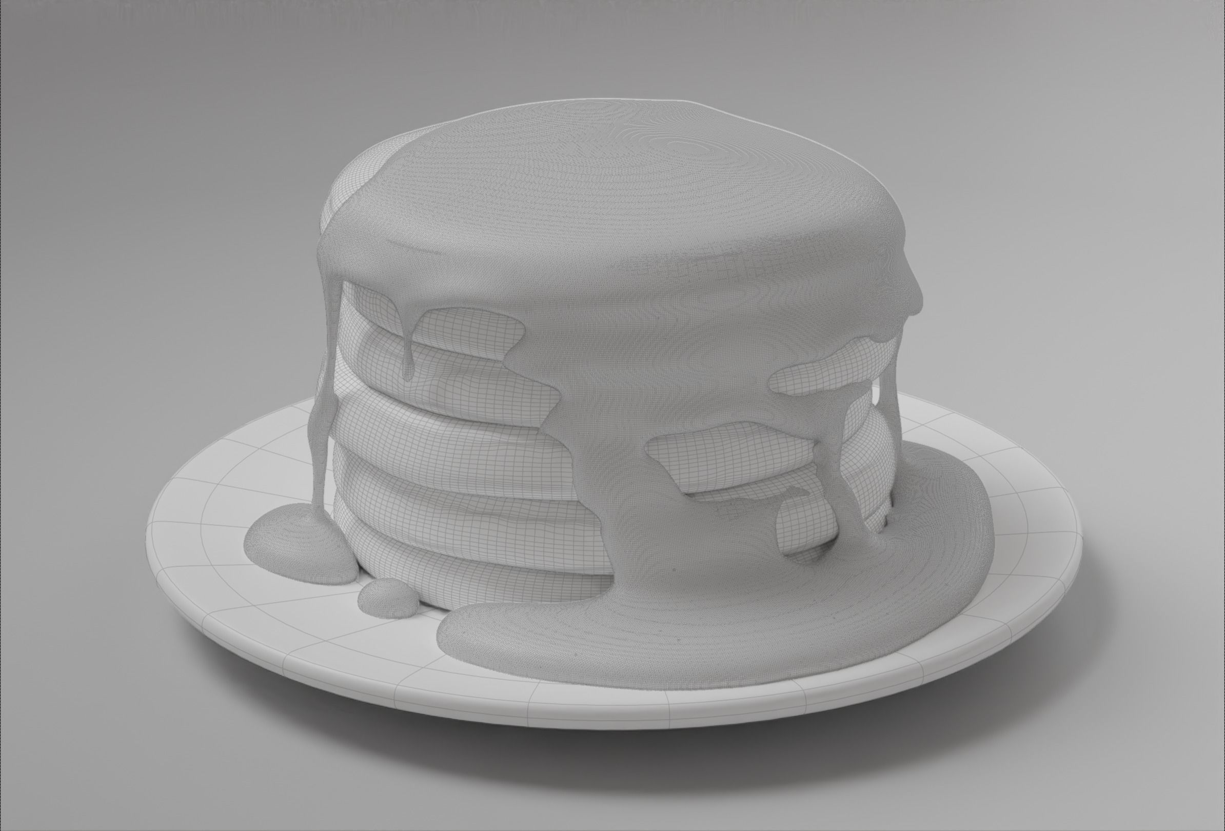 Pancakes with Syrup 3D model_38