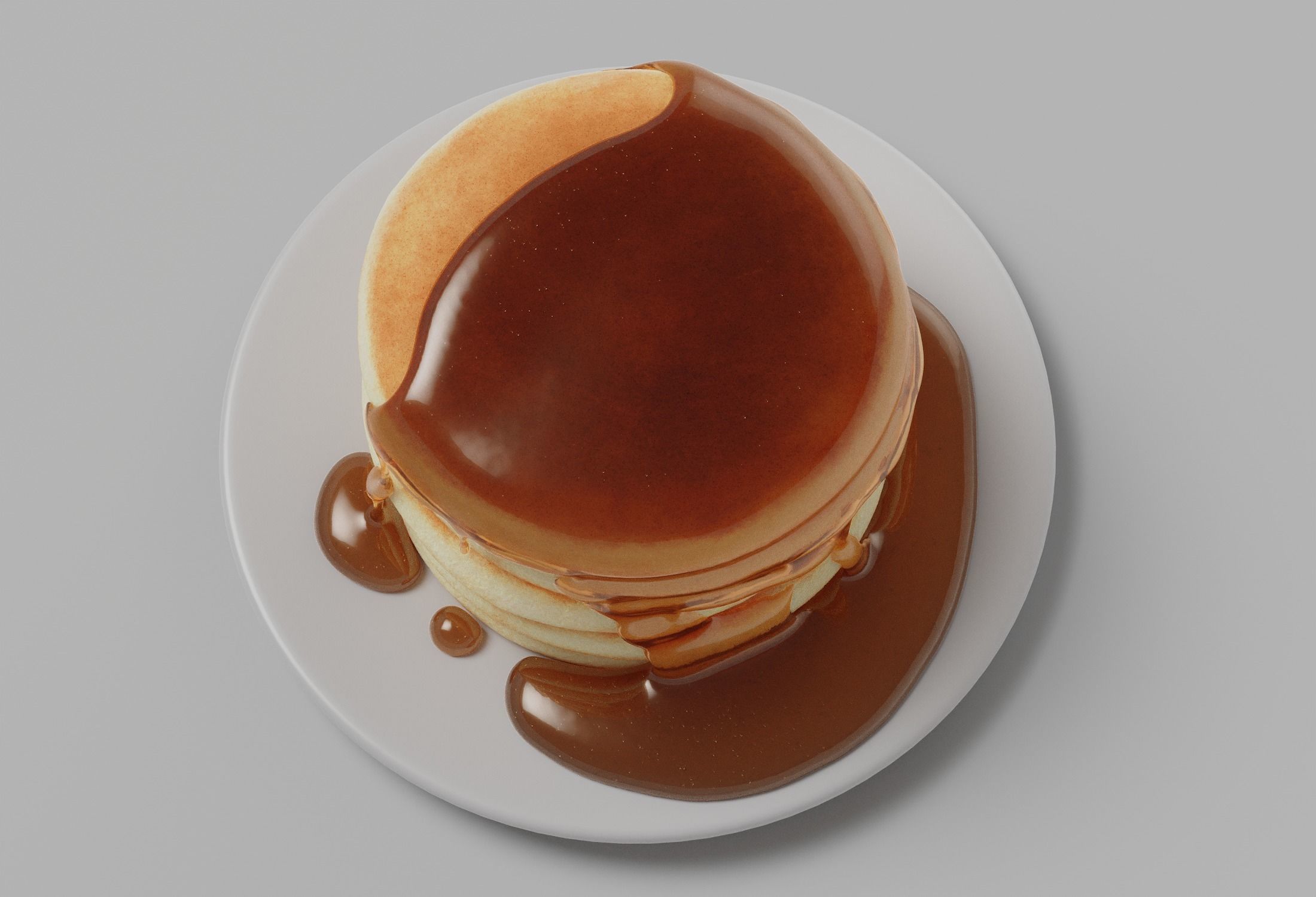 Pancakes with Syrup 3D model_25