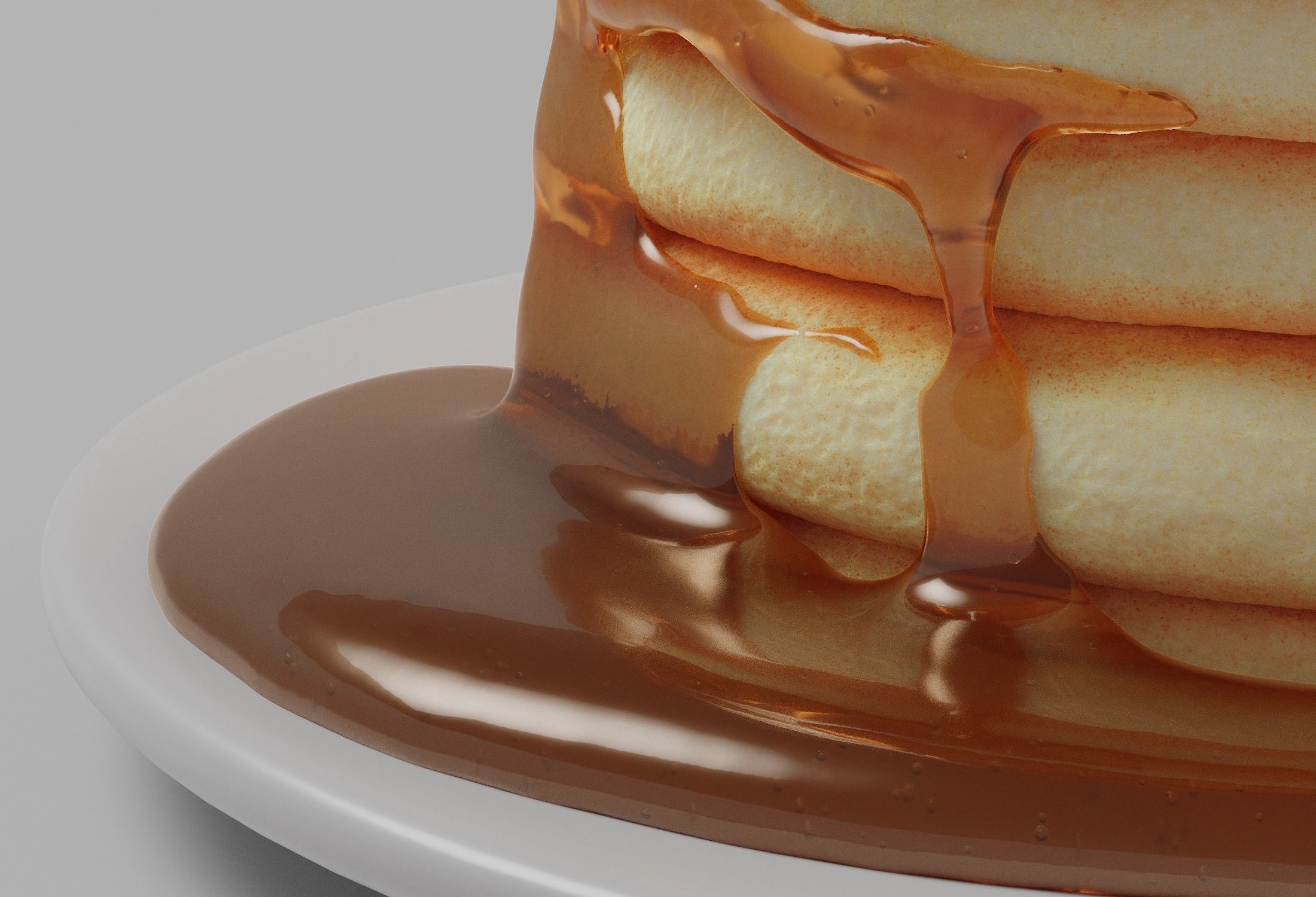Pancakes with Syrup 3D model_28