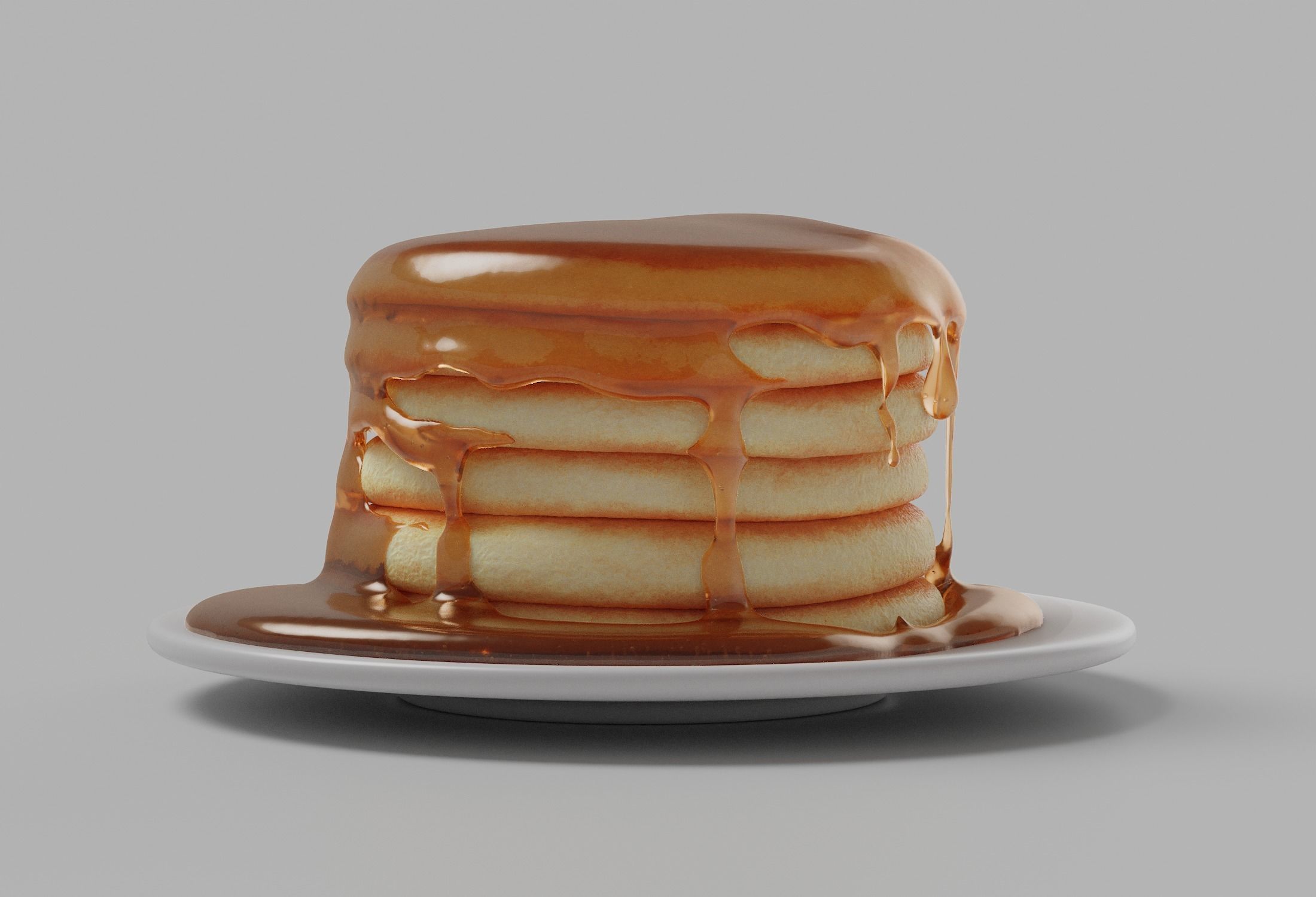 Pancakes with Syrup 3D model_10