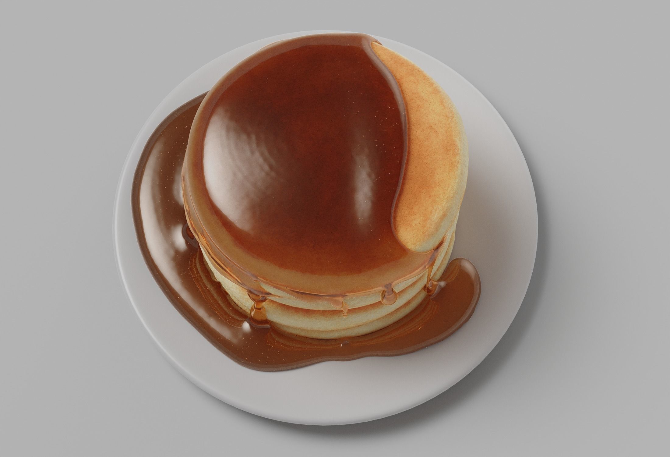 Pancakes with Syrup 3D model_20