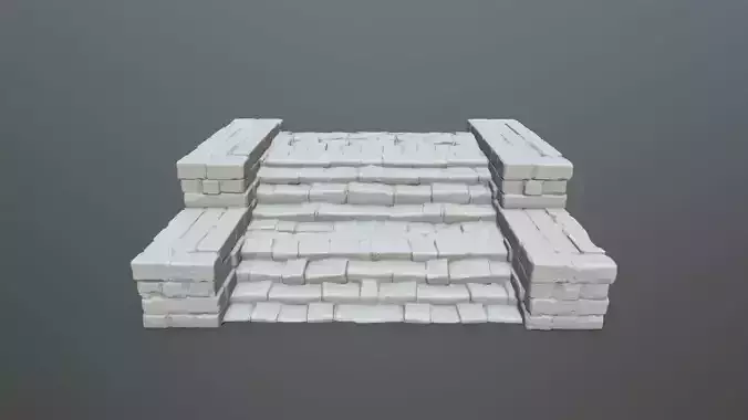 Ruin Stairs 3D print model