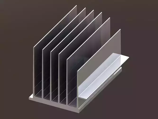 Aluminum Extruded Heat Sink MOD AL-08hs