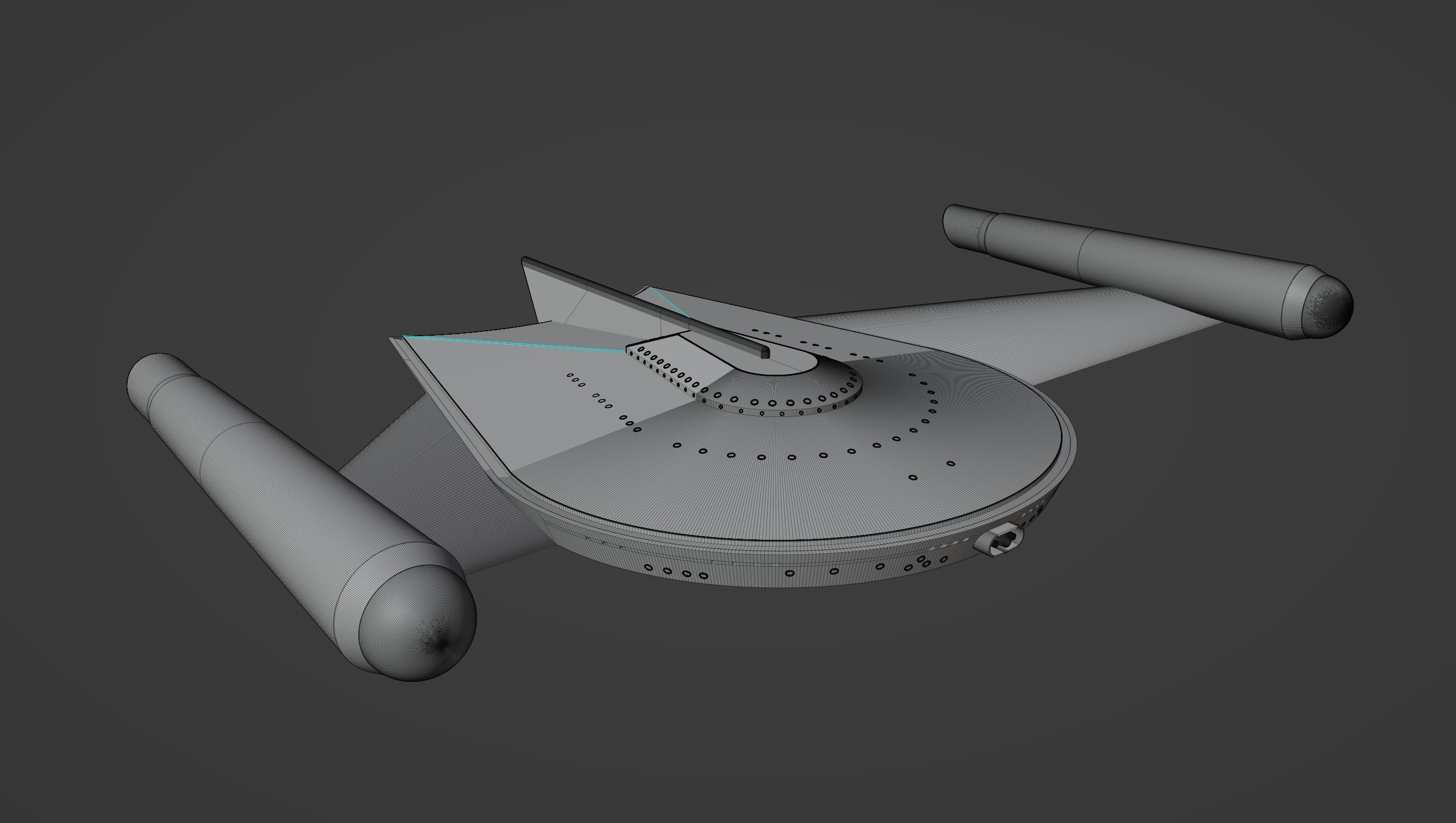 Alien Adversary Space Ship 3D print model_3