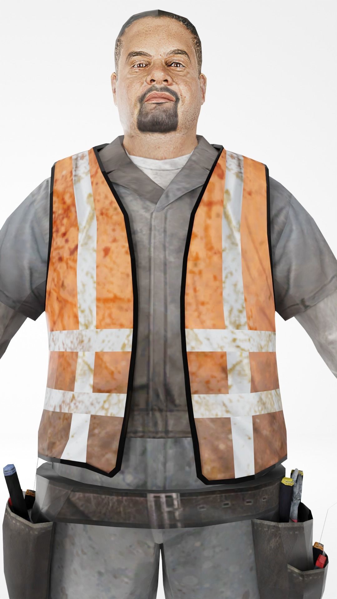 Worker construct Pack Low-poly 3D model Low-poly 3D model_8