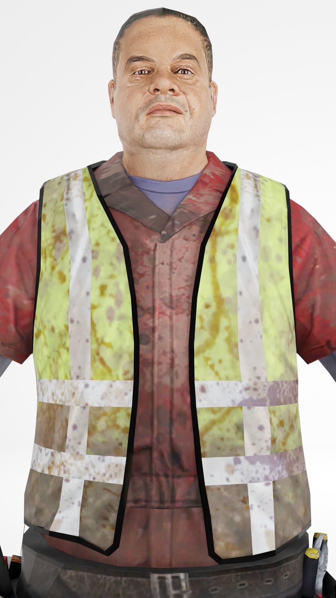 Worker construct Pack Low-poly 3D model Low-poly 3D model_4