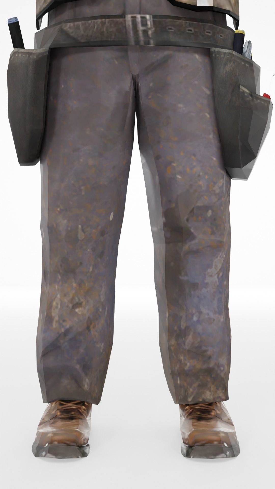 Worker construct Pack Low-poly 3D model Low-poly 3D model_7