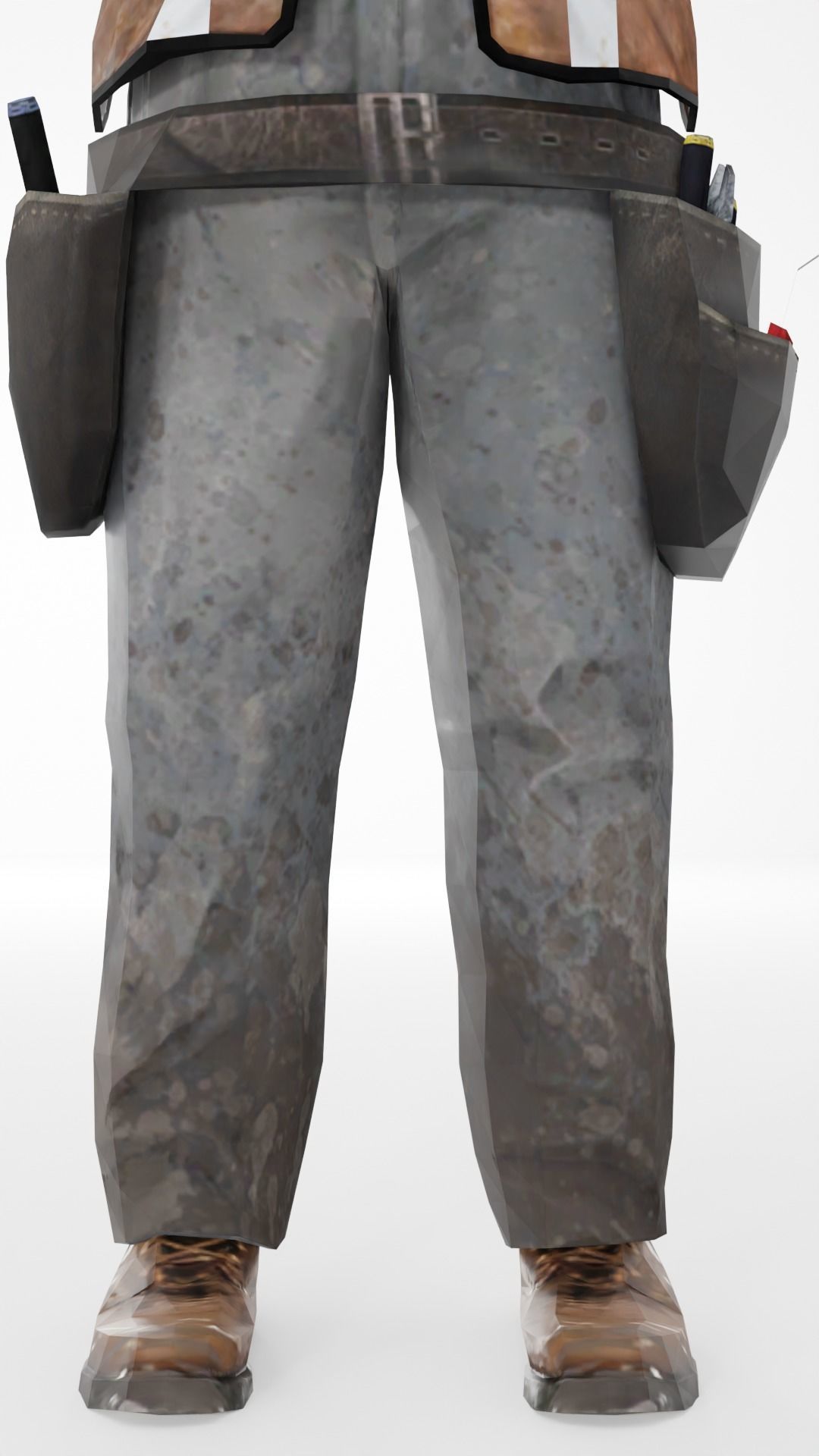 Worker construct Pack Low-poly 3D model Low-poly 3D model_9