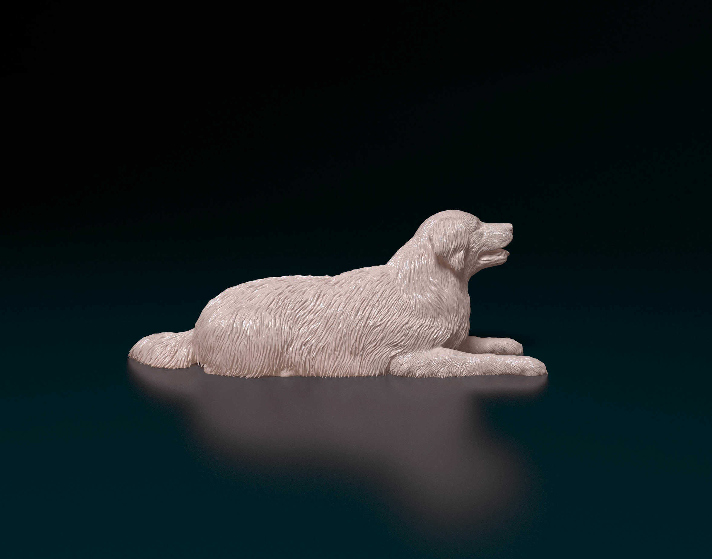 Golden retriever 6 3D print model_1