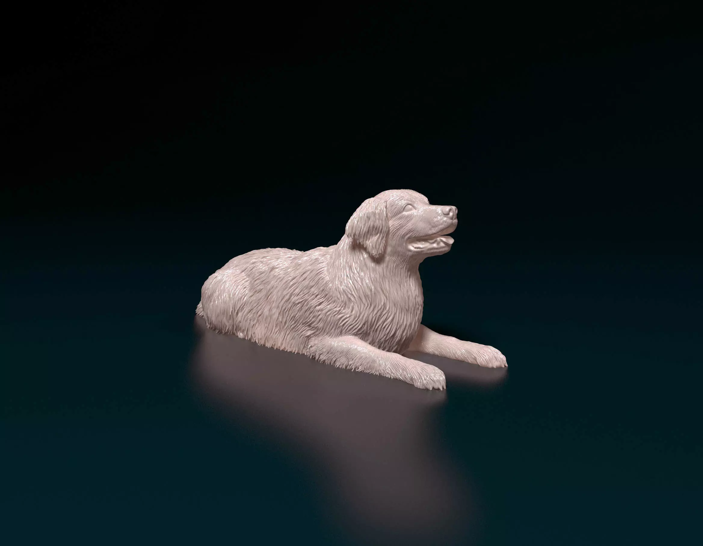 Golden retriever 6 3D print model_0