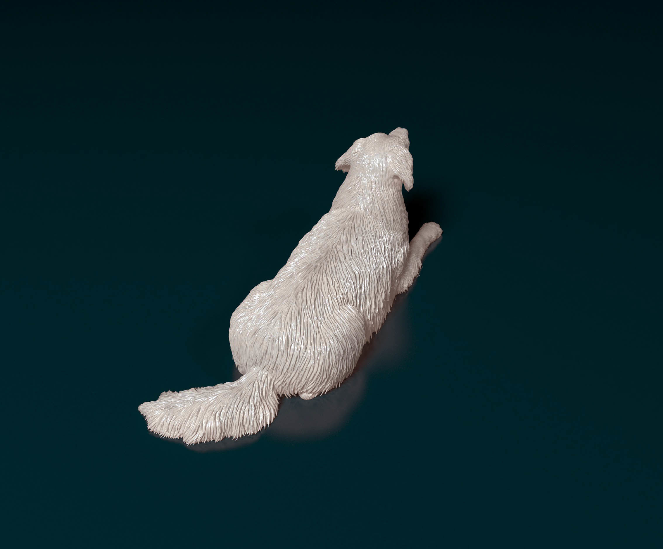 Golden retriever 6 3D print model_2