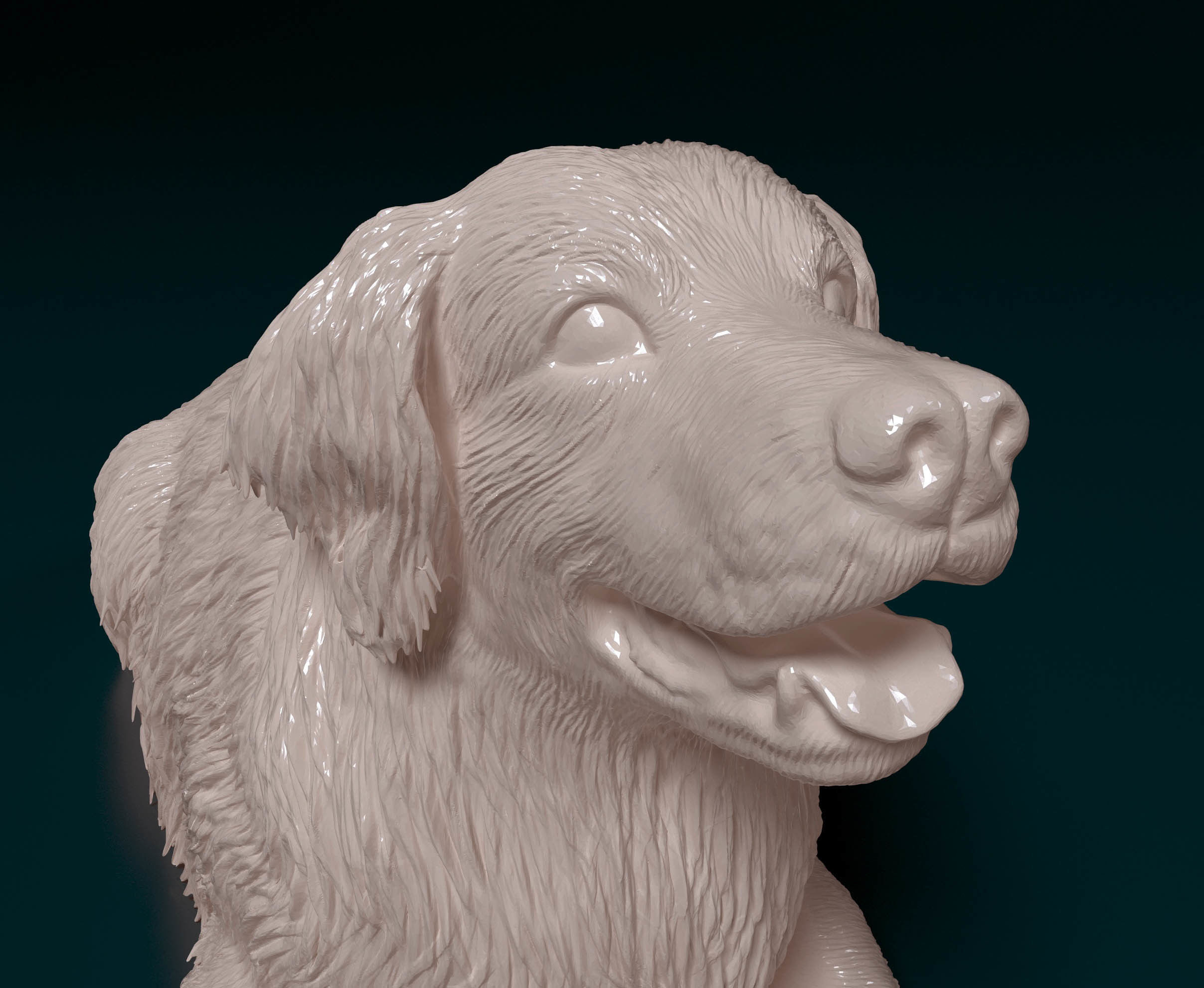 Golden retriever 6 3D print model_6