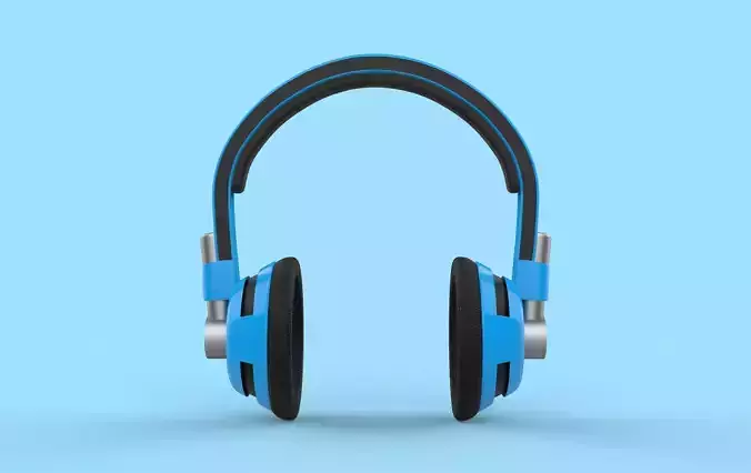 headphone headphones Low-poly 3D model