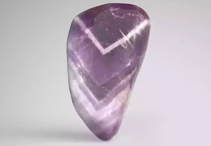 Amethyst Shevron Low-poly 3D model