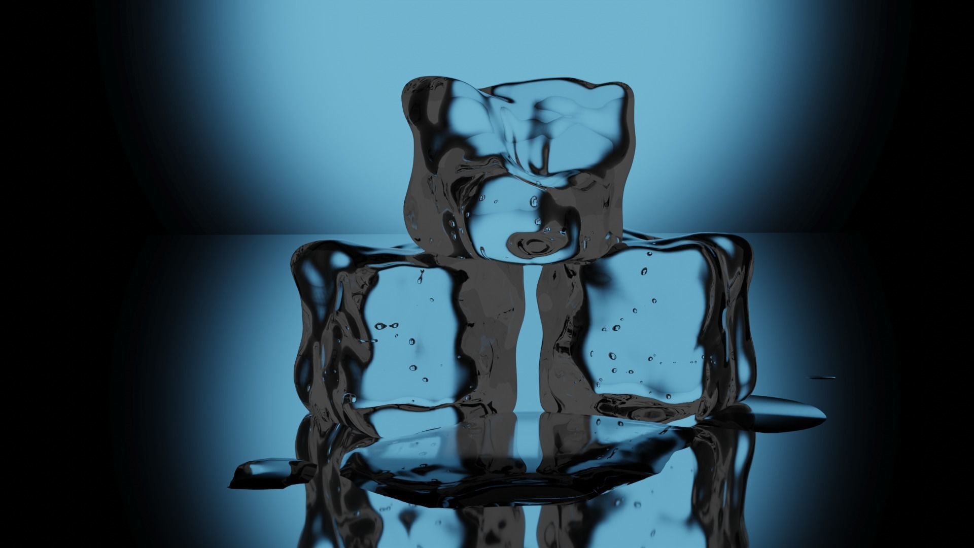 High Quality Ice cubes asset kit 3D model 3D model_6