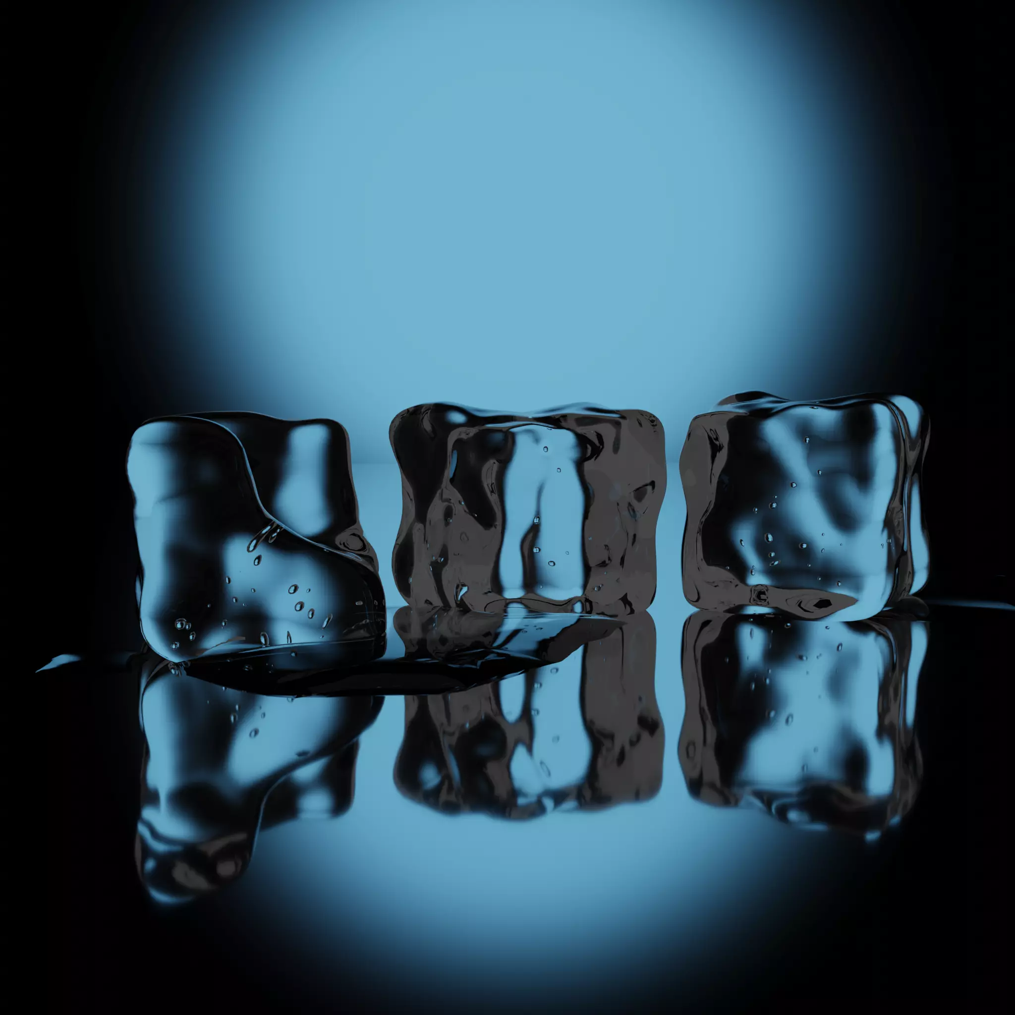 High Quality Ice cubes asset kit 3D model 3D model_0