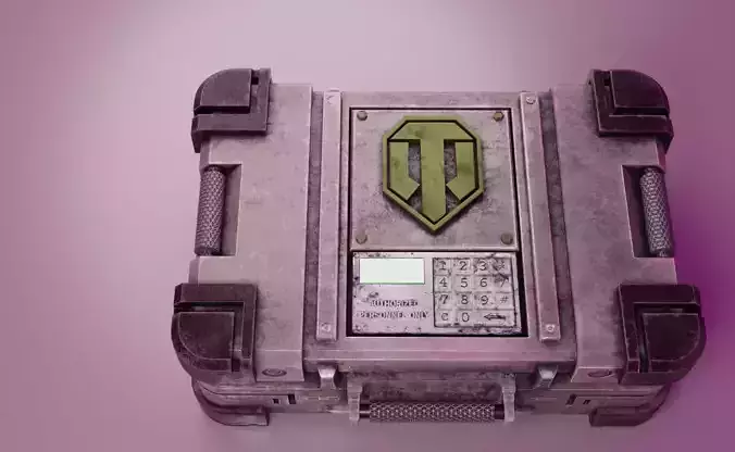 Box with weapons WOT Low-poly 3D model