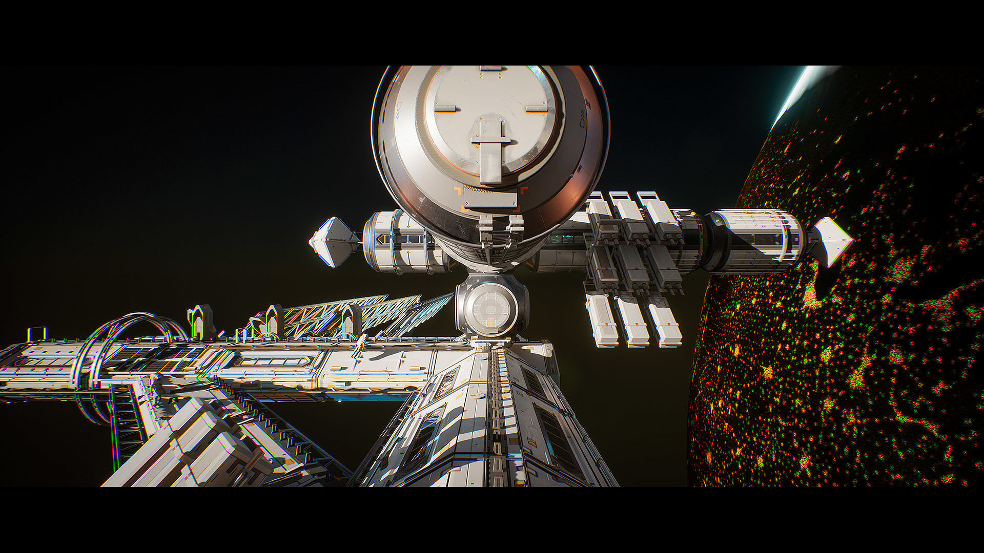 Orbital Space Station Kit - UE Low-poly 3D model_9