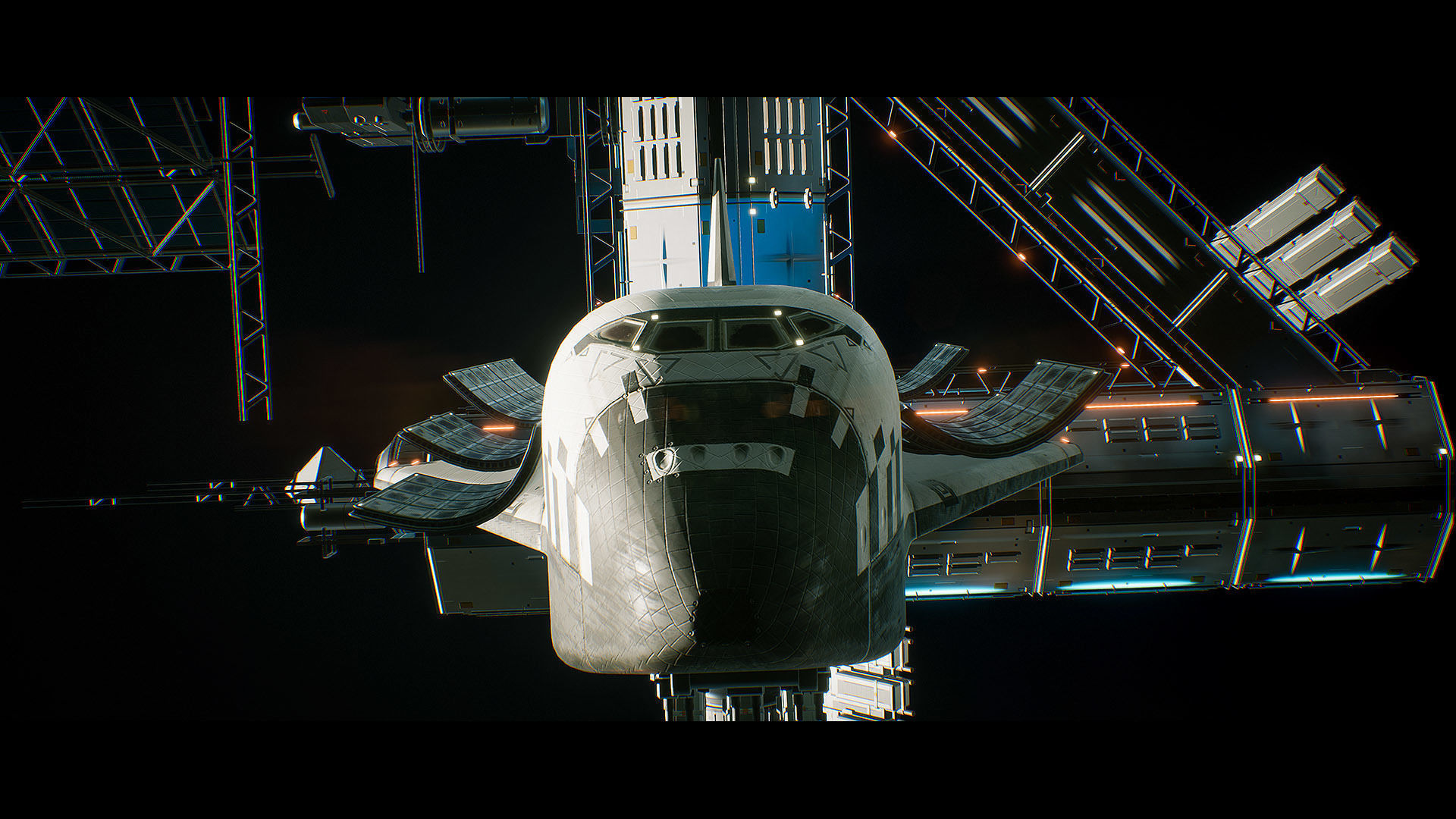 Orbital Space Station Kit - UE Low-poly 3D model_18